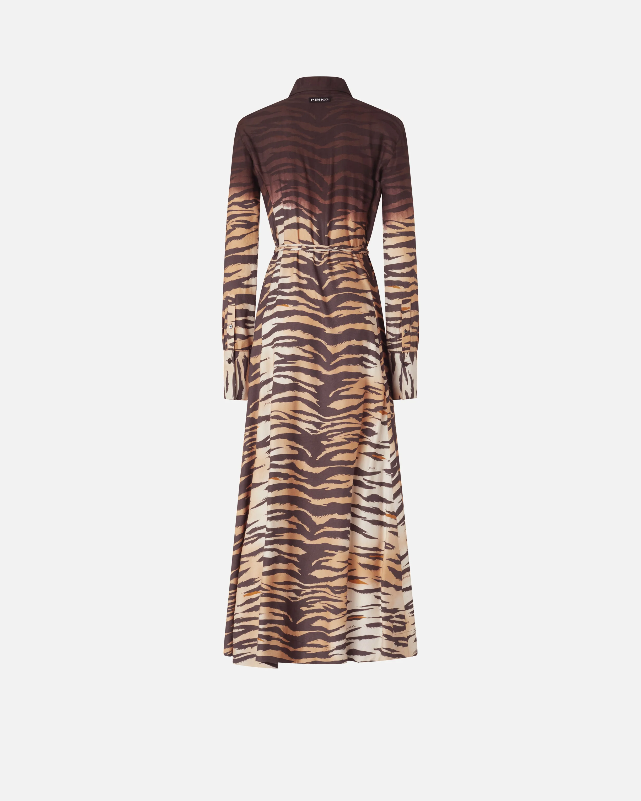 Abito chemisier lungo con stampa animalier - Image 6