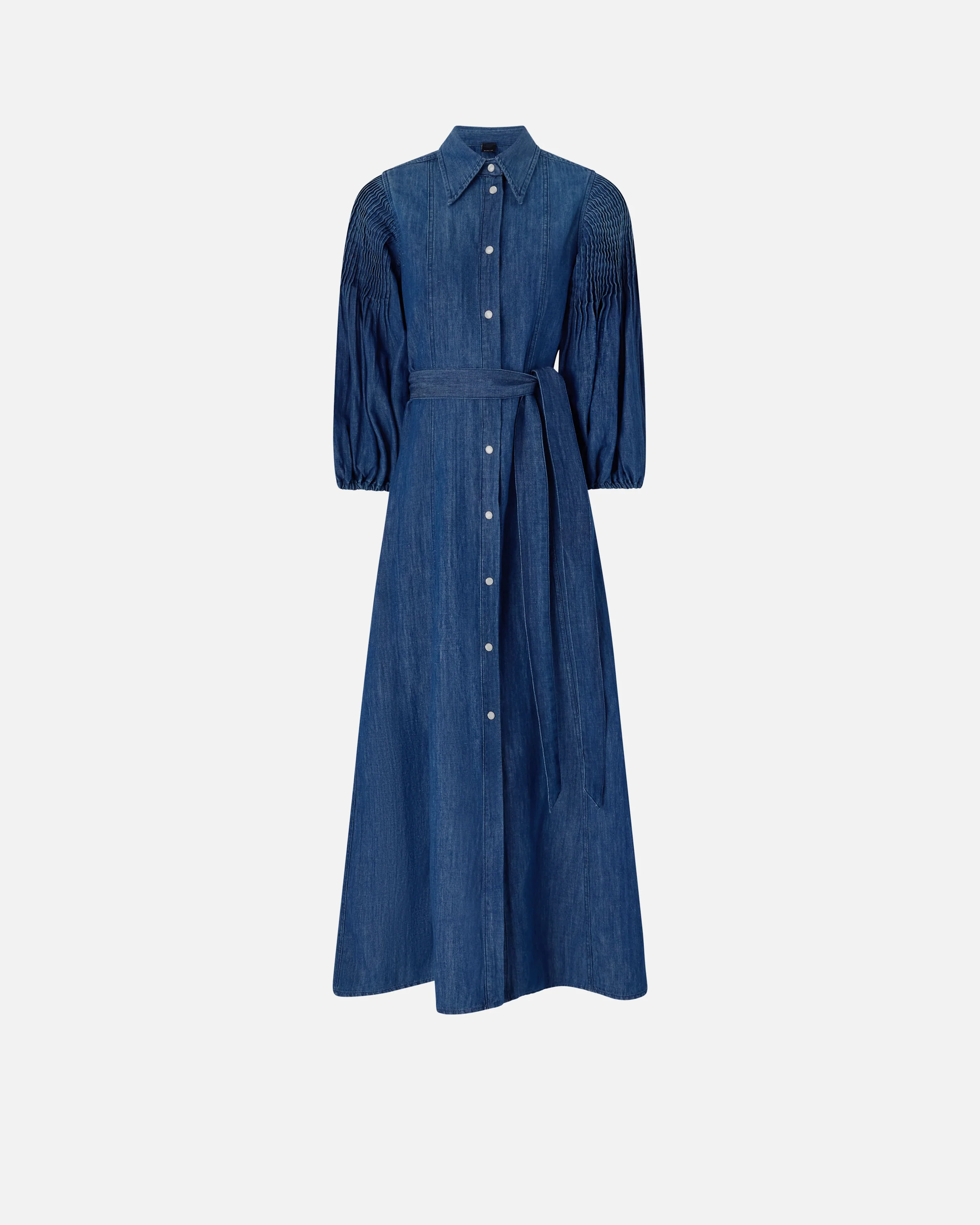 Abito chemisier lungo in denim - Image 5
