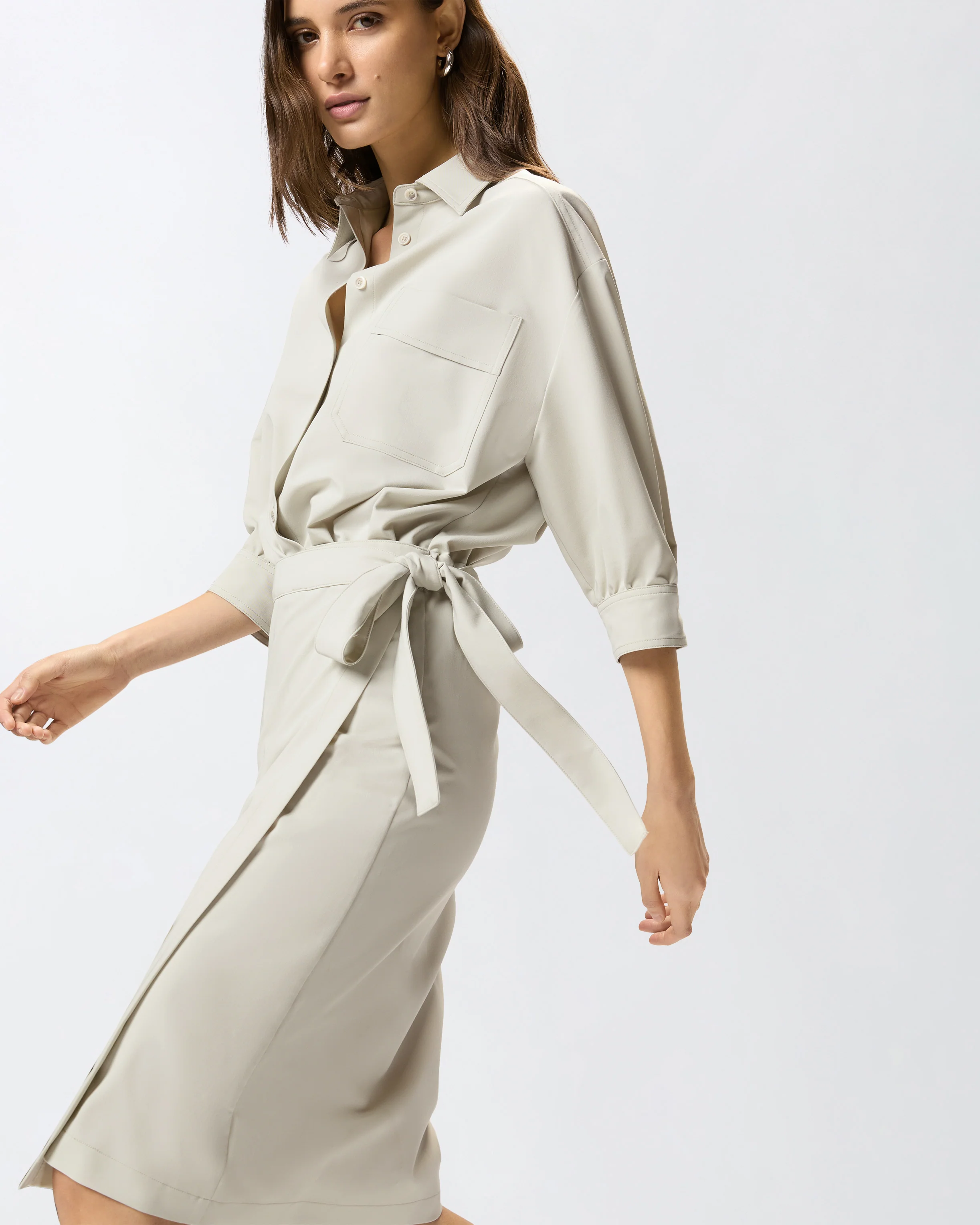 Abito midi con parte superiore a camicia - Image 4