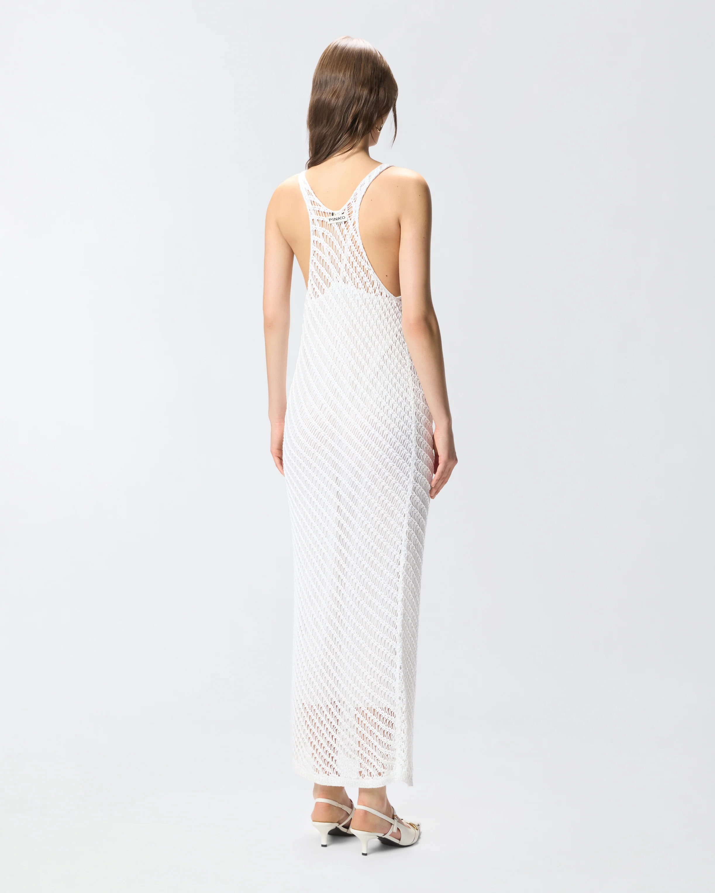 Abito midi effetto crochet con paillettes - Image 3