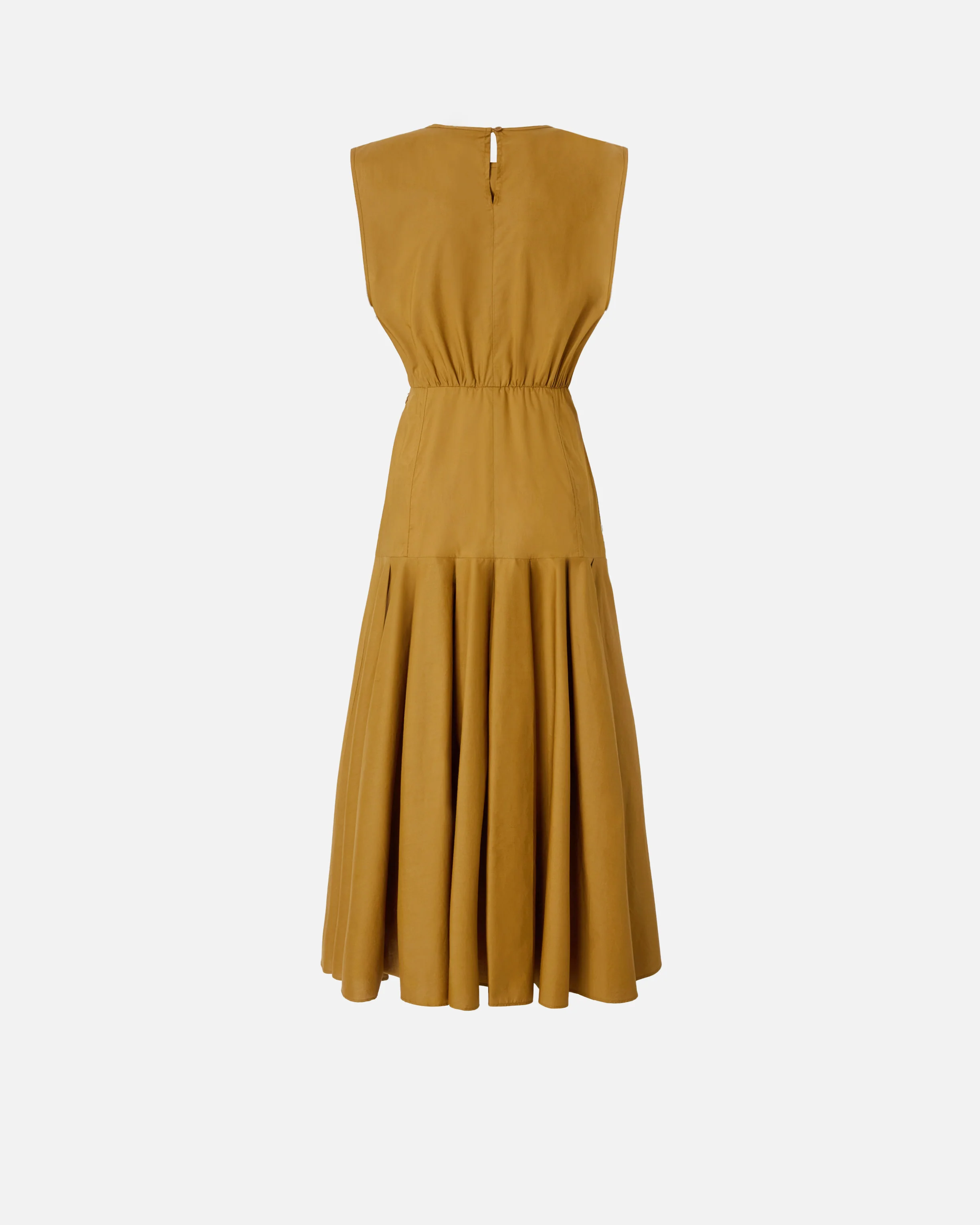 Abito midi smanicato con pieghe e cut-out - Image 6