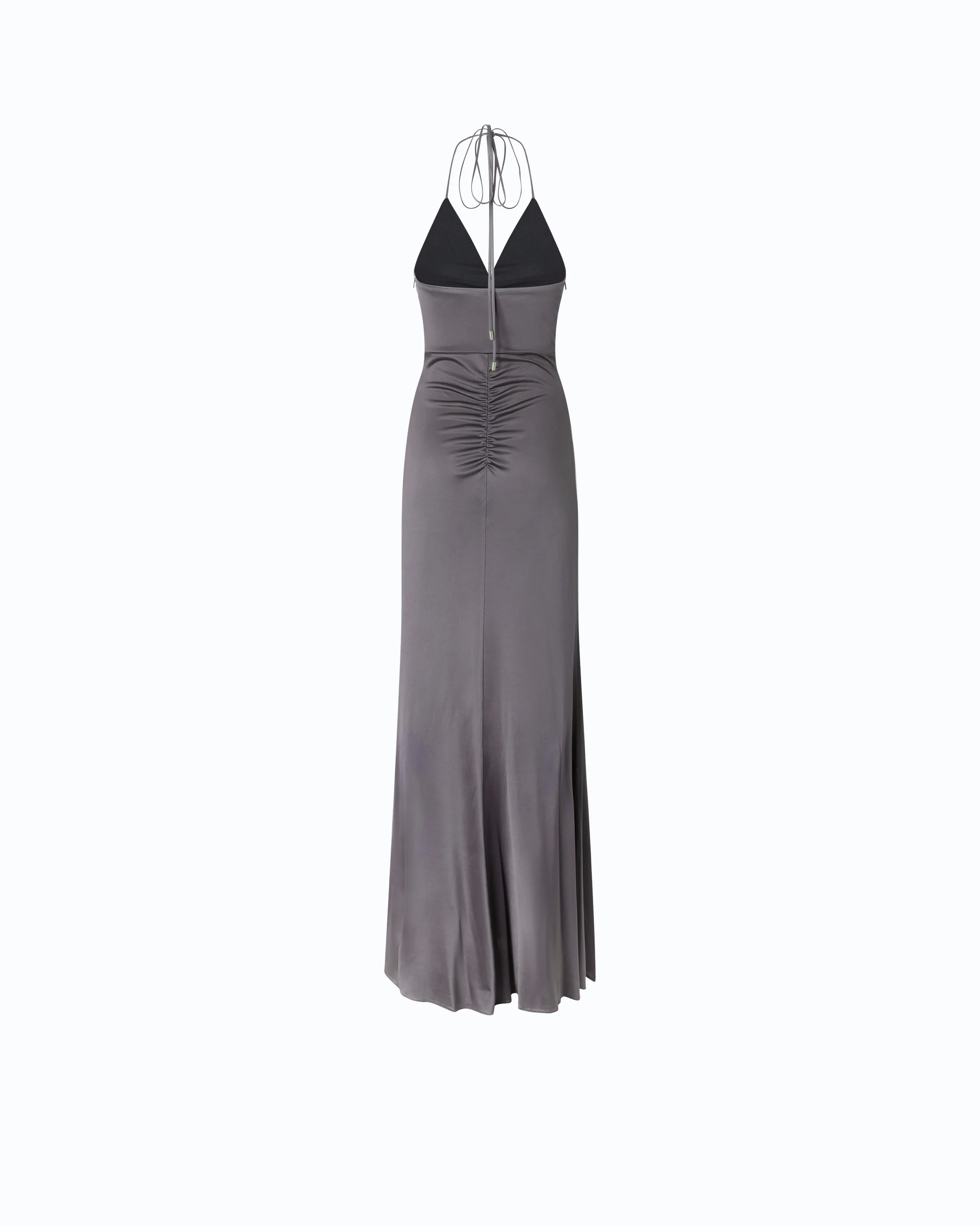 Abito slipdress lungo con nodo frontale - Image 6