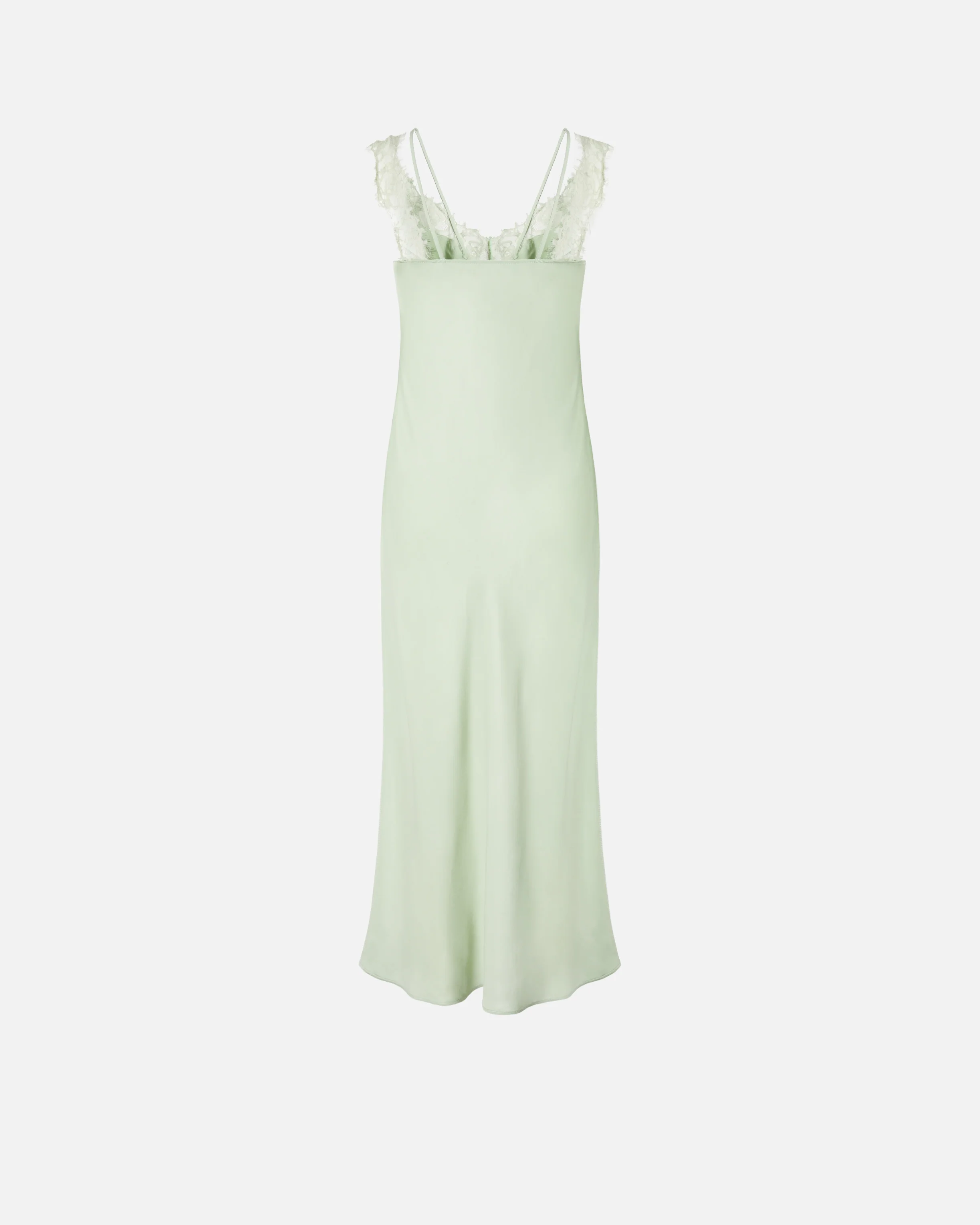Abito slipdress midi con bande in pizzo - Image 6