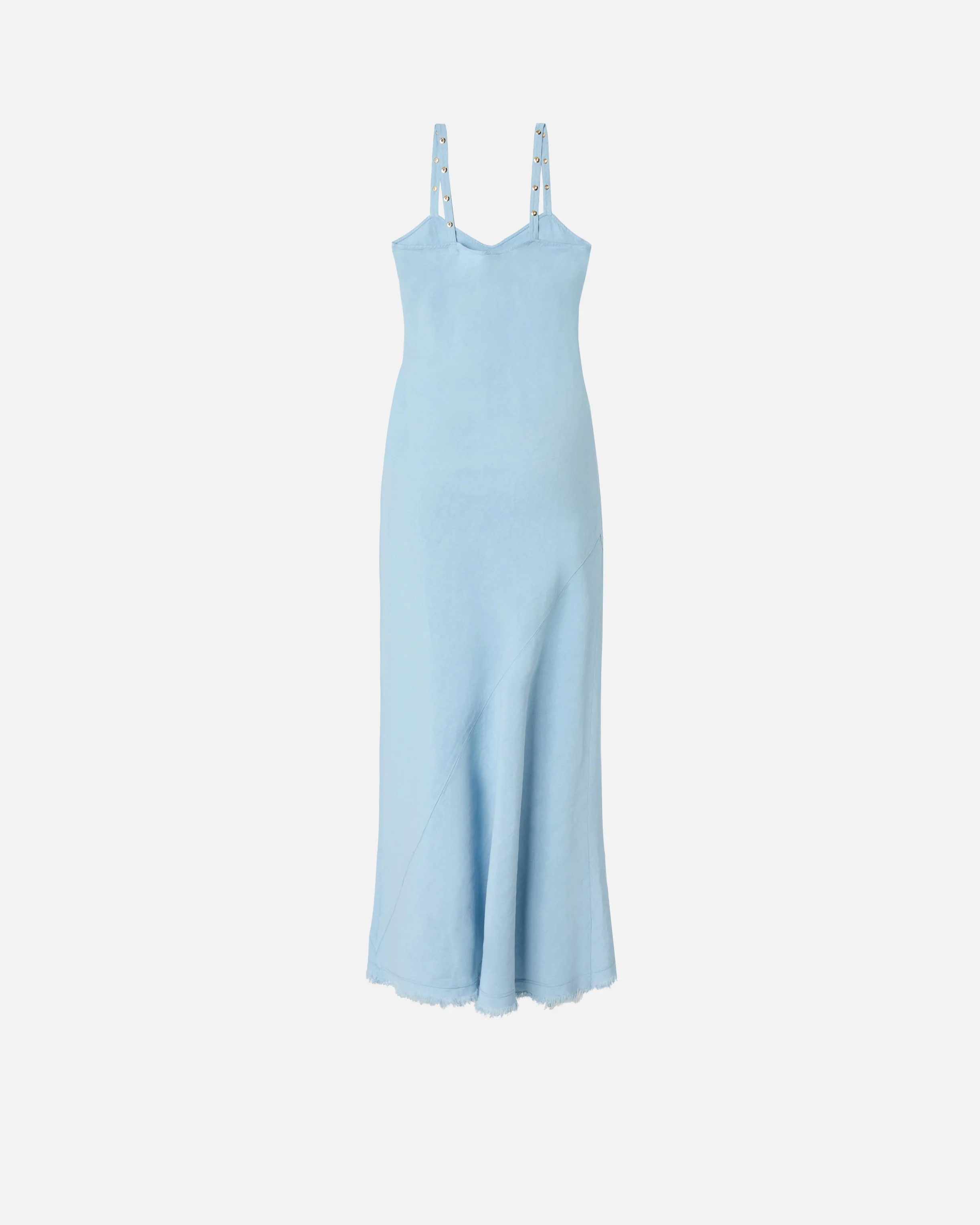 Abito slipdress midi con spalline decorate - Image 2