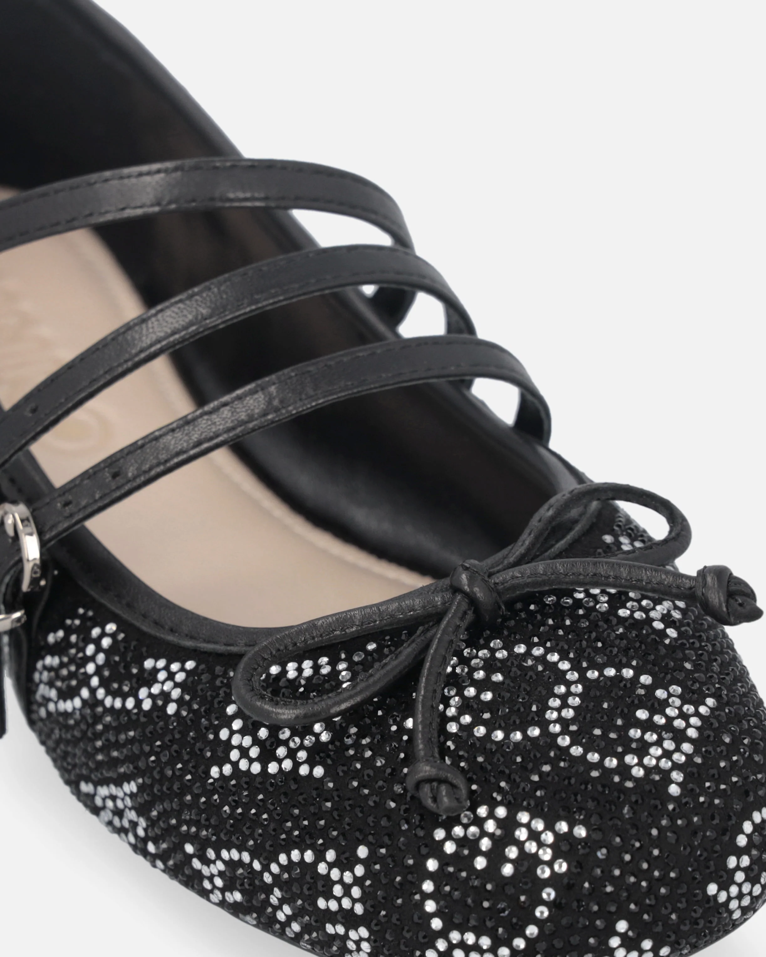 Ballerine Monogram con strass e fiocchetto in punta - Image 4