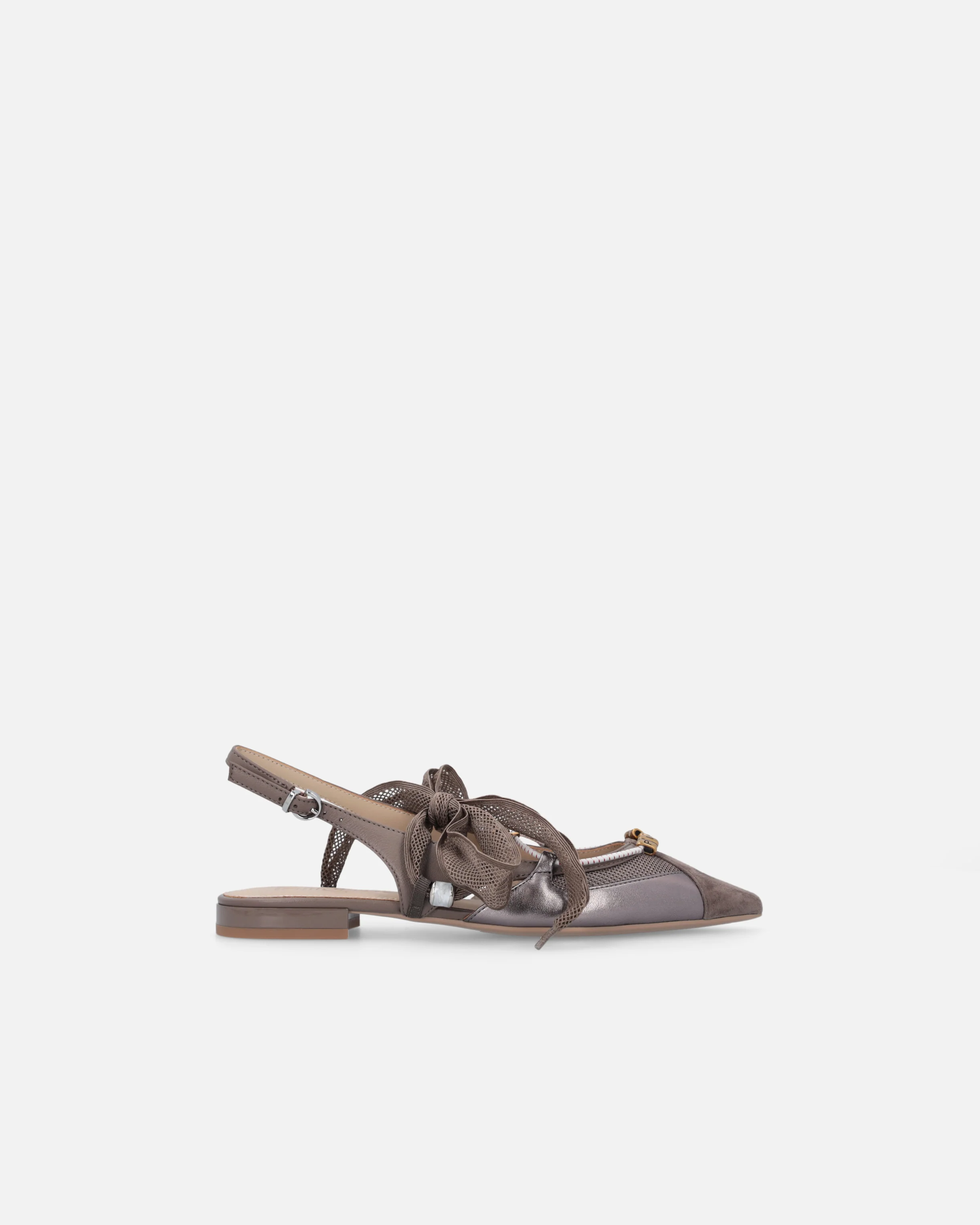 Ballerine slingback con lacci