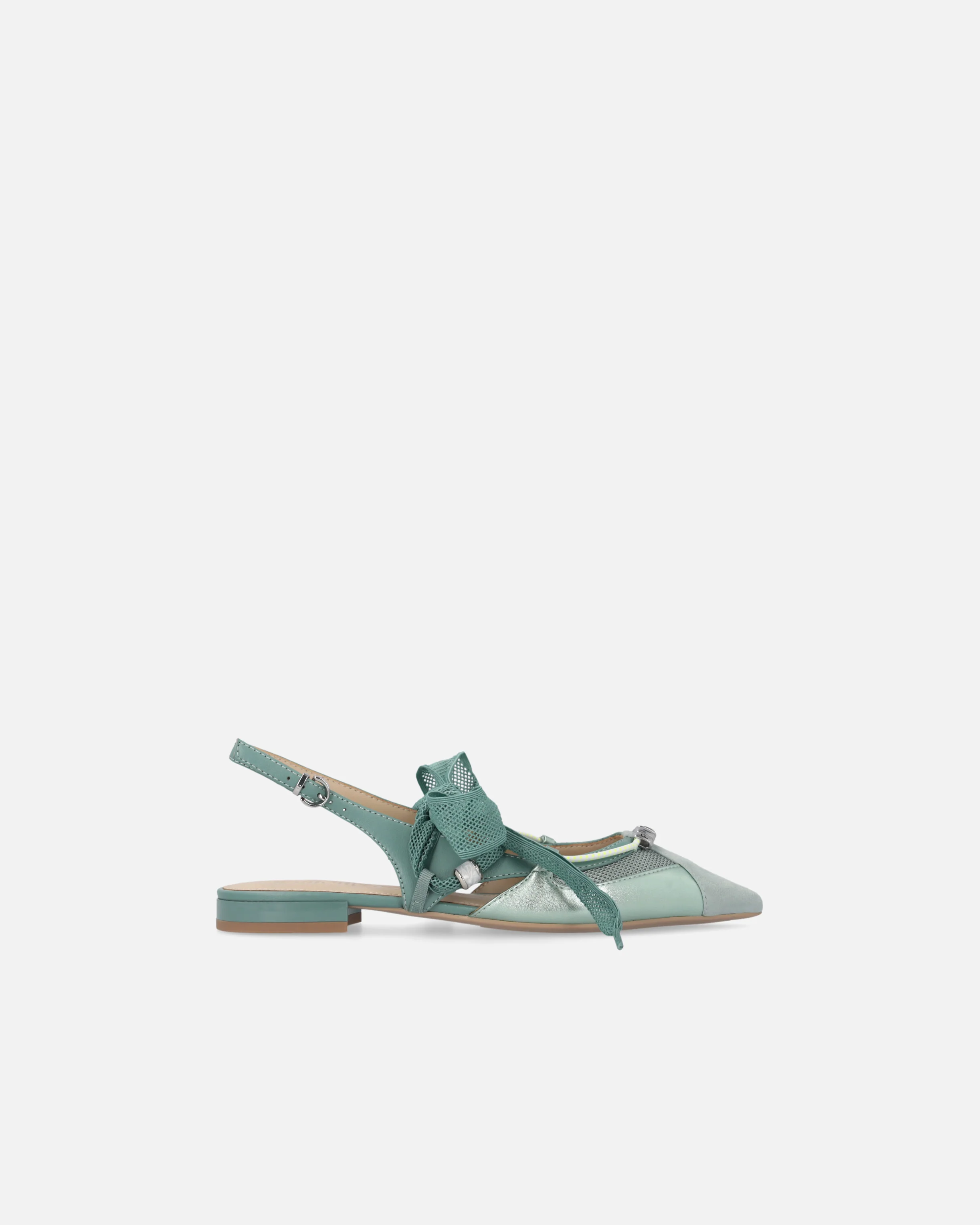 Ballerine slingback con lacci