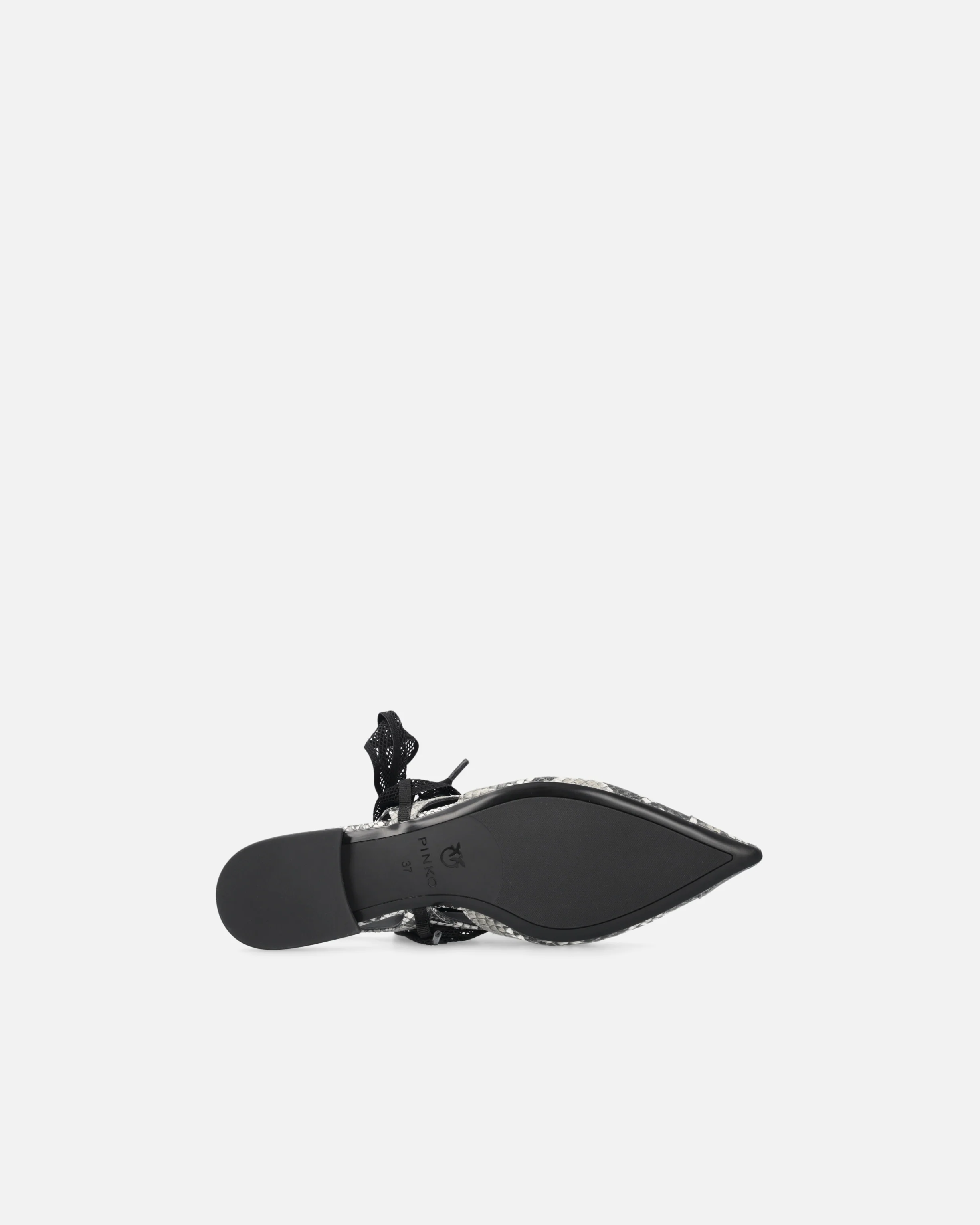 Ballerine slingback con stampa pitone e lacci - Image 7