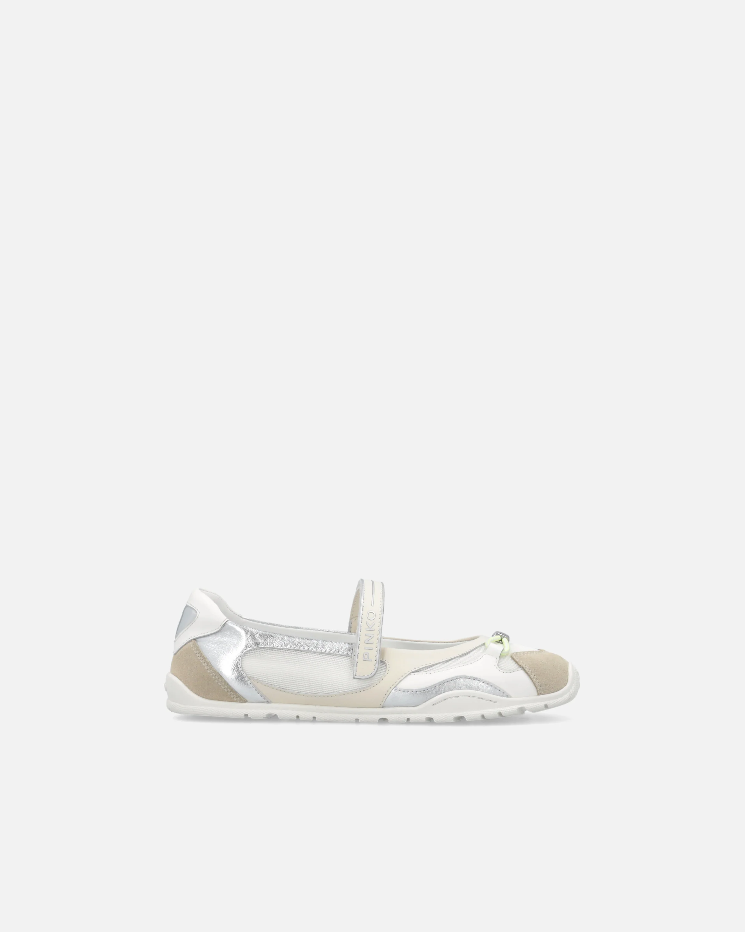 Ballerine sportive con inserti e lettering PINKO