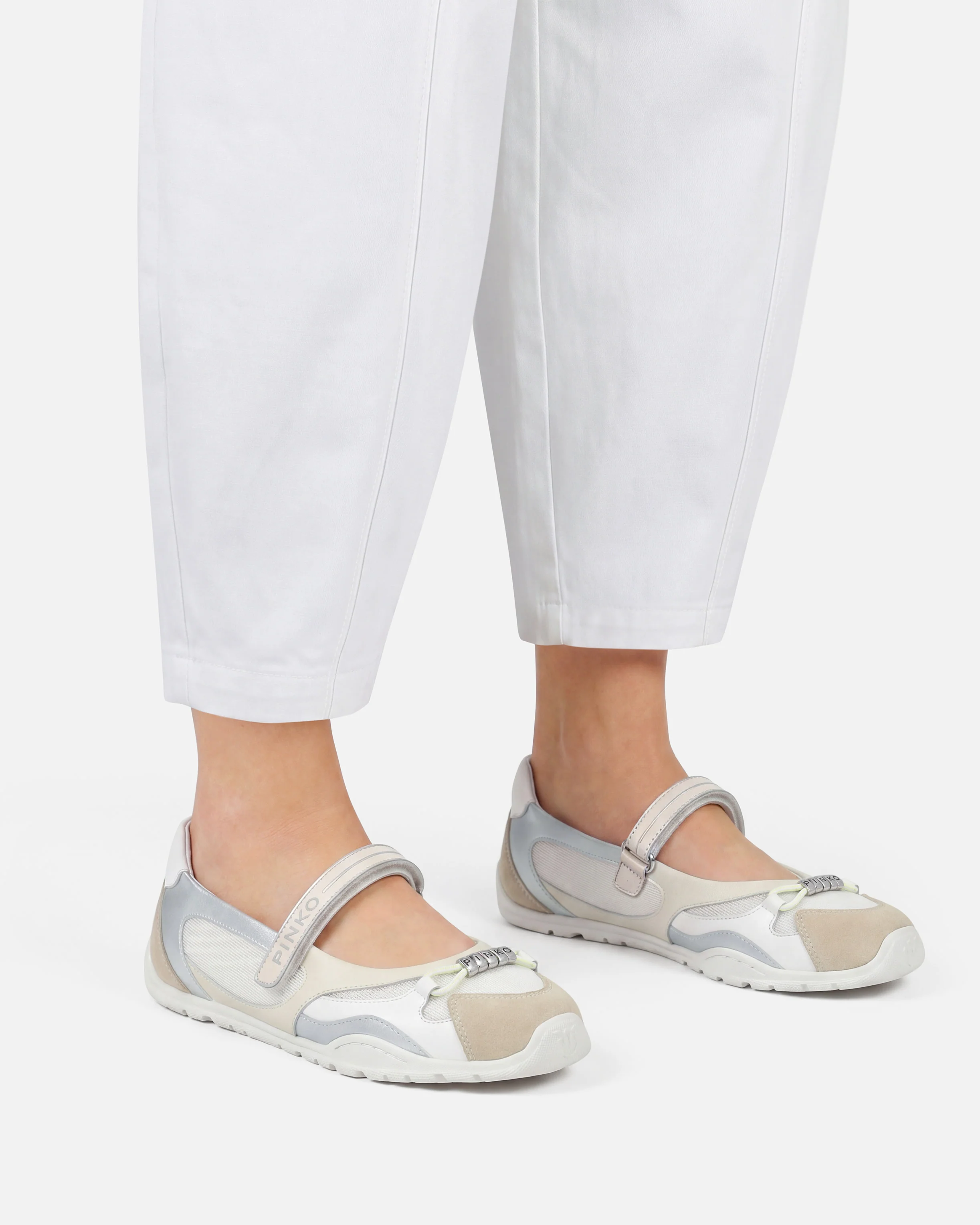 Ballerine sportive con inserti e lettering PINKO - Image 10