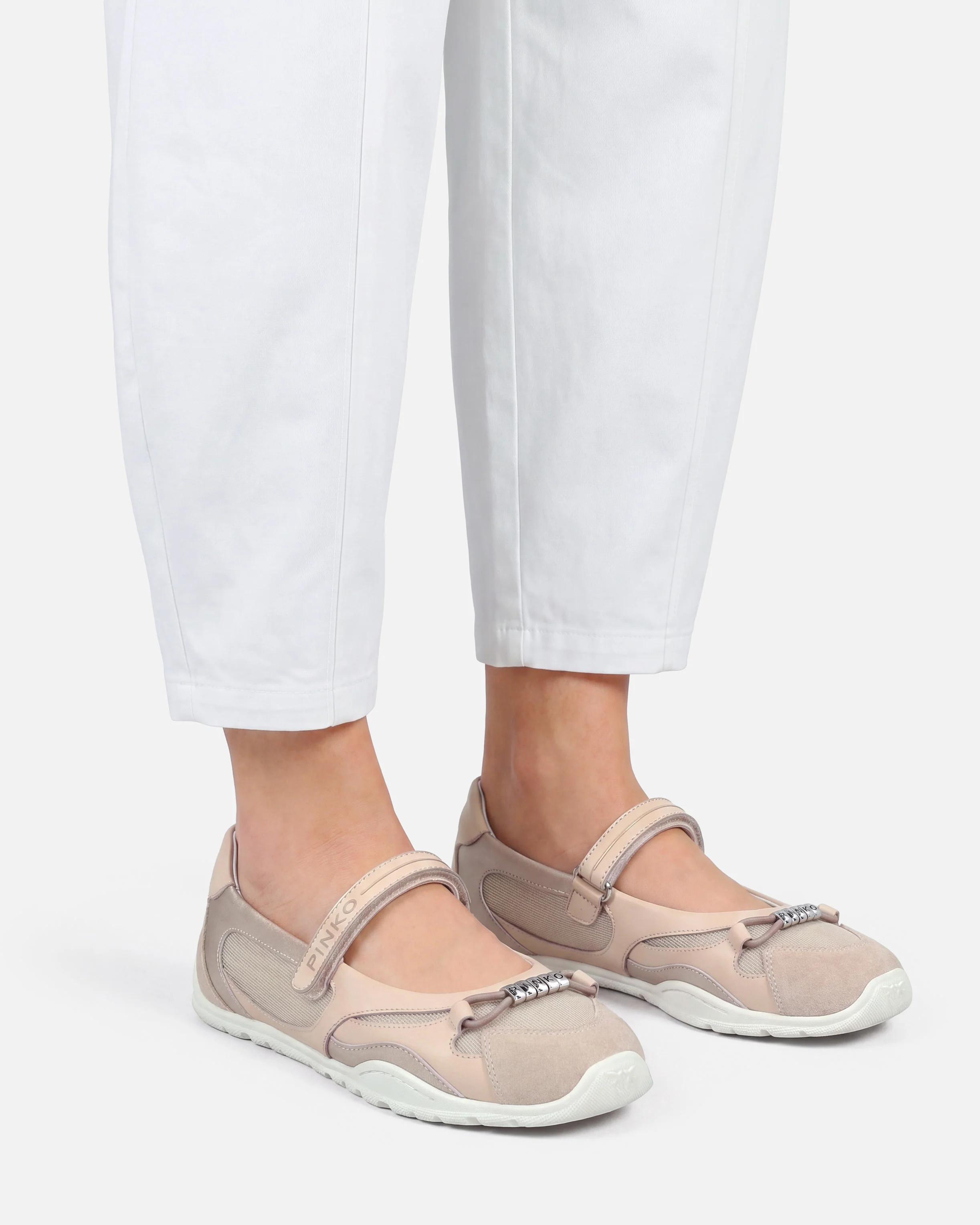 Ballerine sportive con inserti e lettering PINKO - Image 10