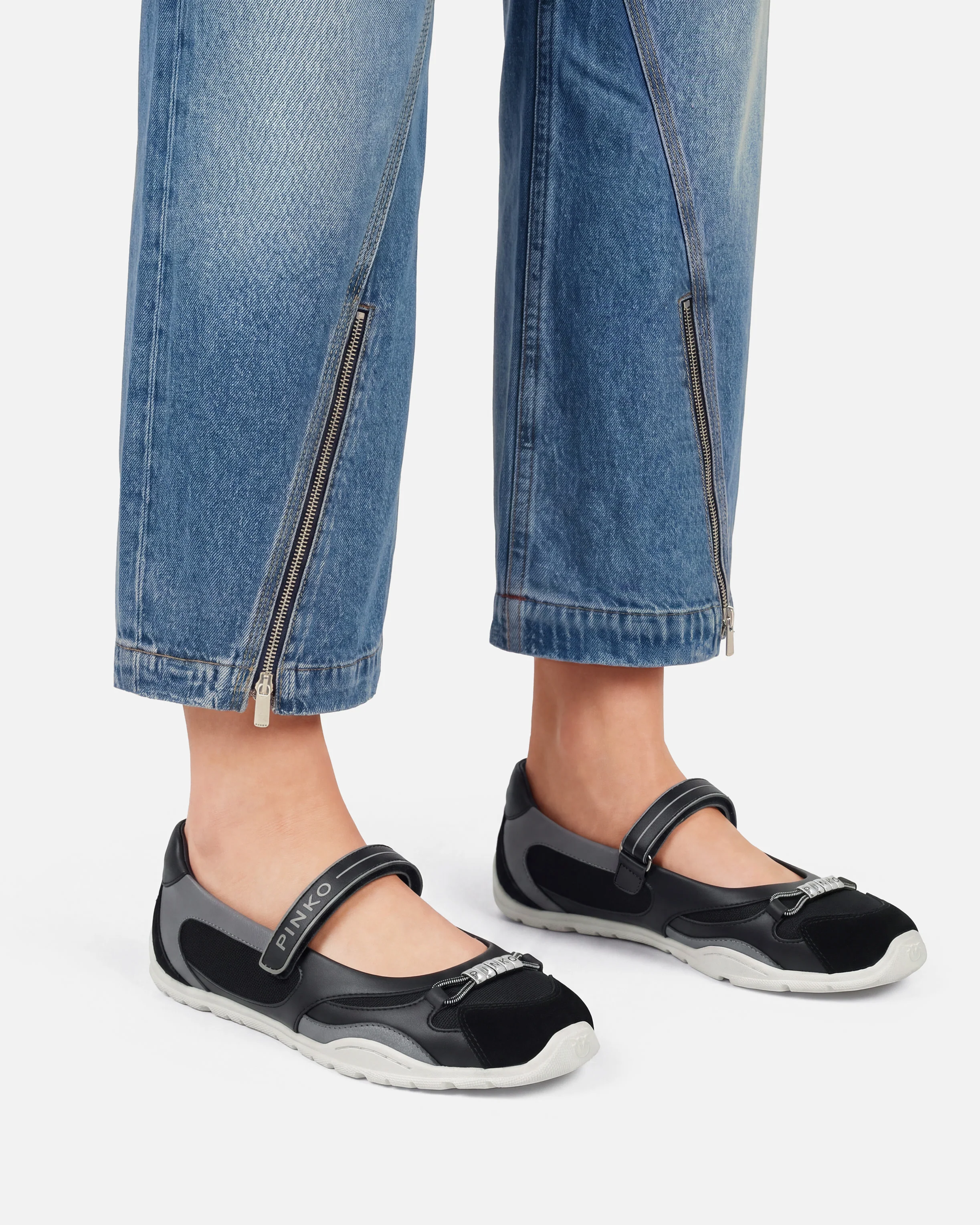 Ballerine sportive con inserti e lettering PINKO - Image 10