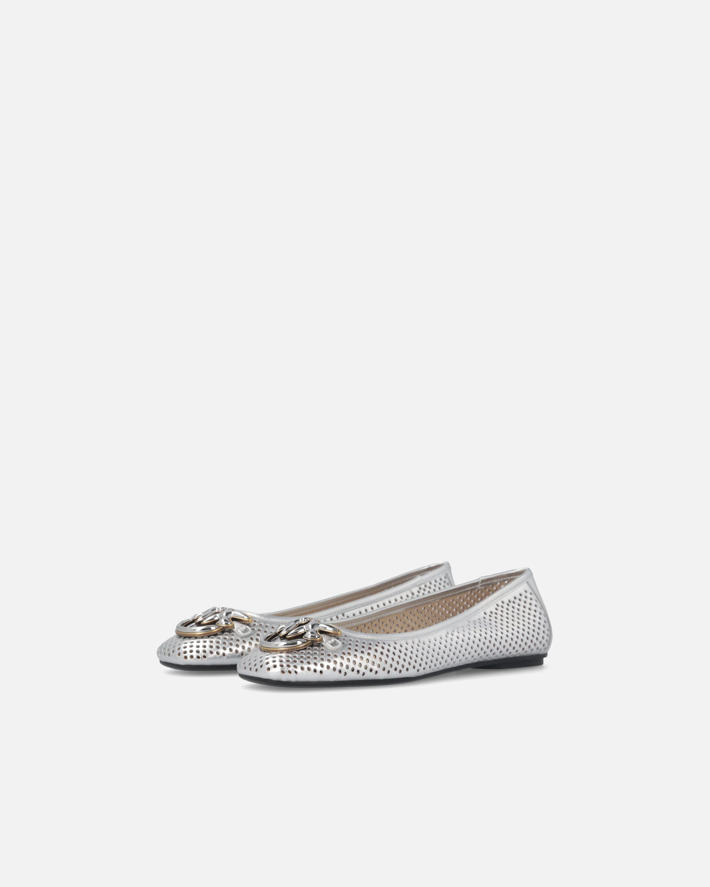 Ballerine traforate in nappa laminata - Image 6