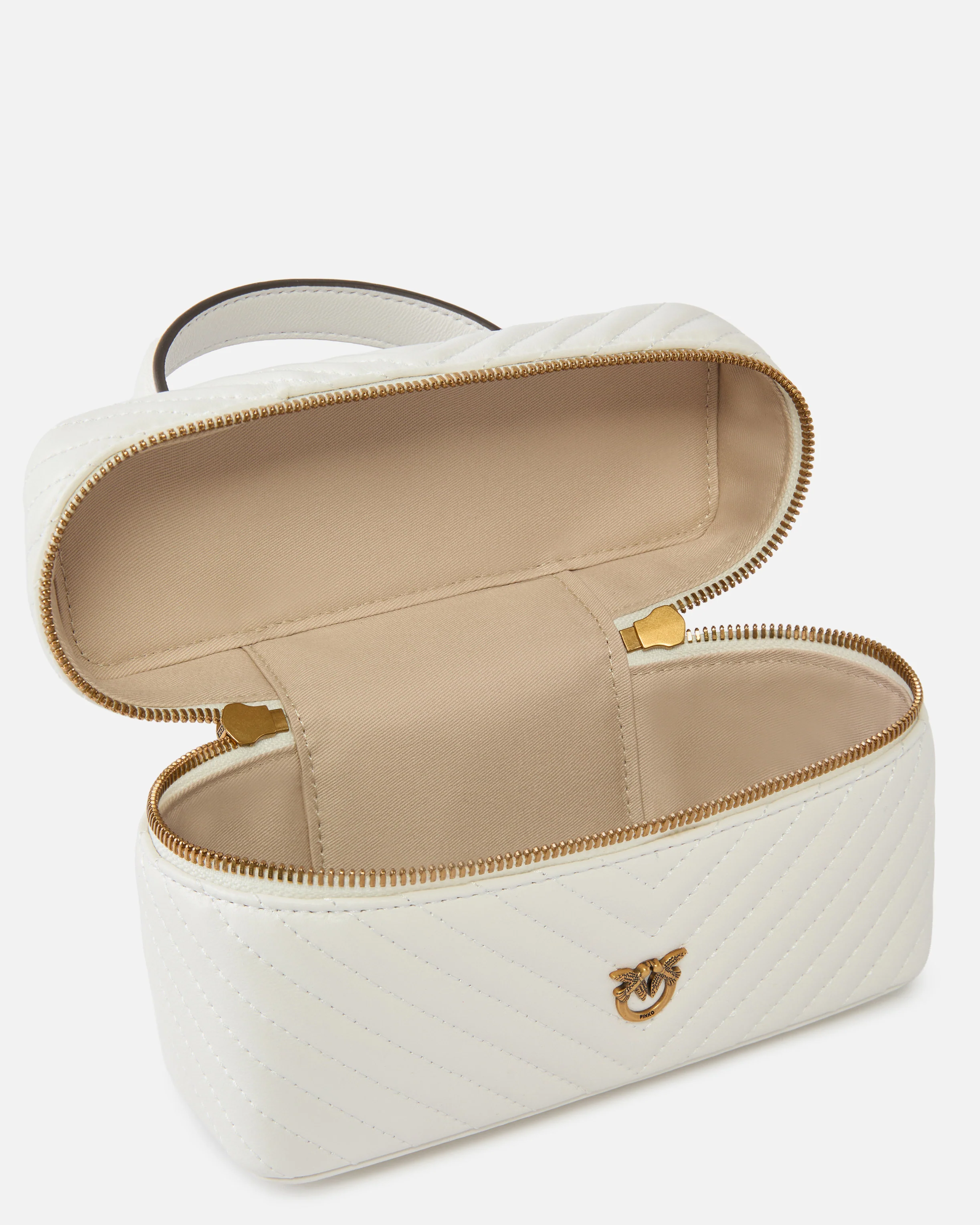 Beauty case a tracolla piccolo in nappa chevron - Image 4