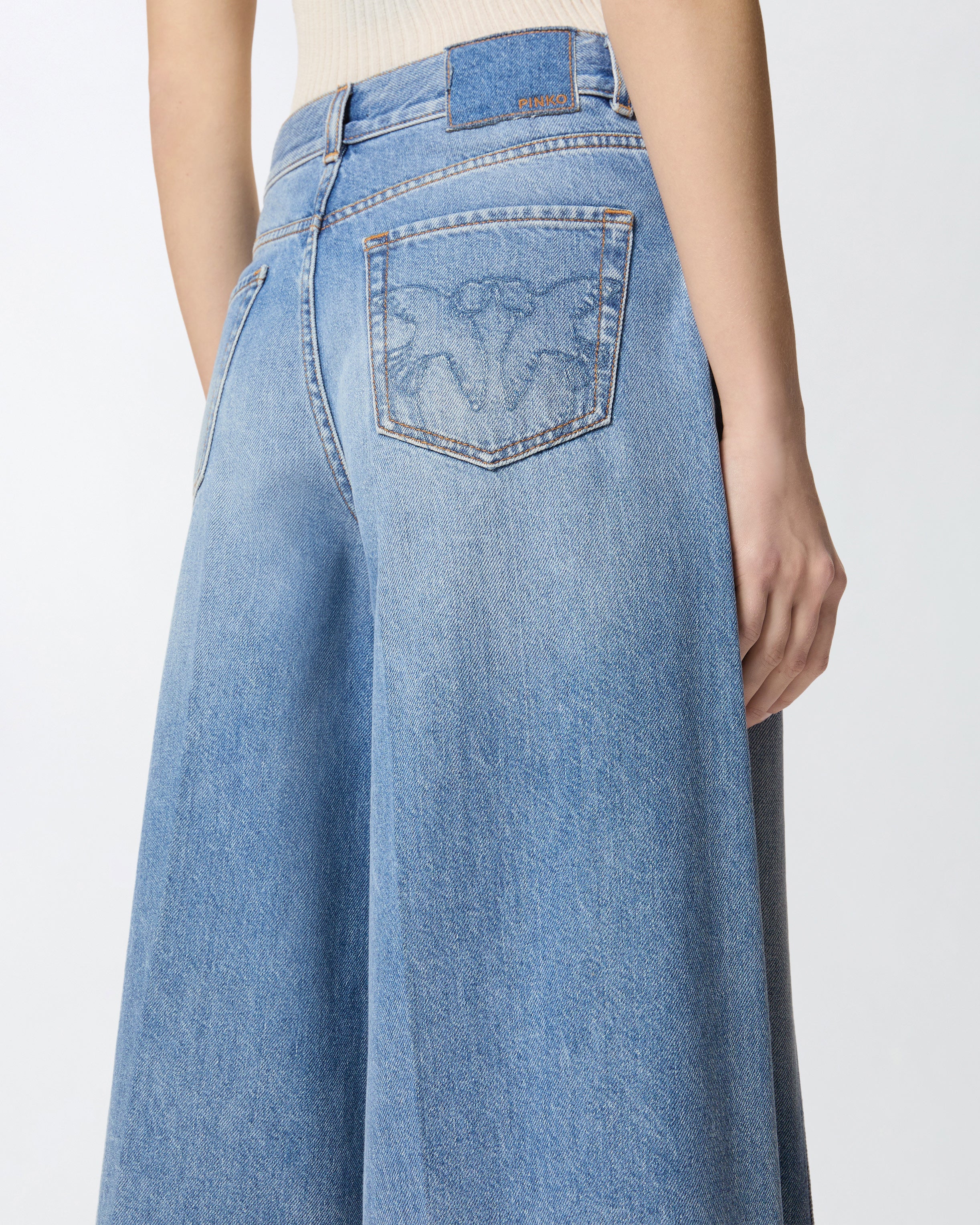 Bermuda wide leg in denim - Image 4