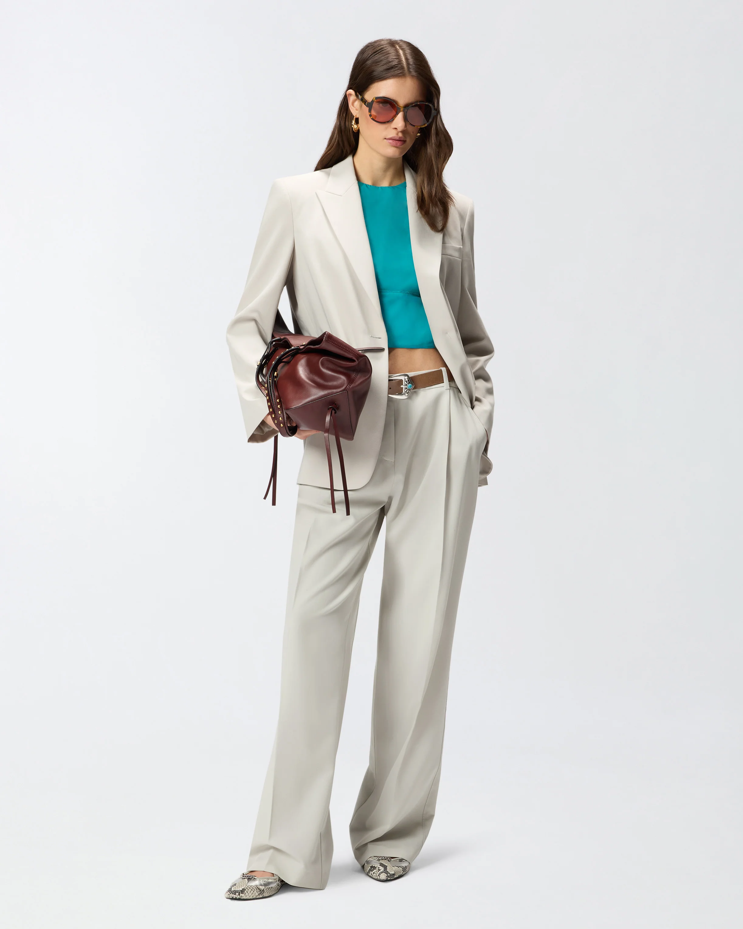 Blazer fluido con spacco posteriore - Image 2