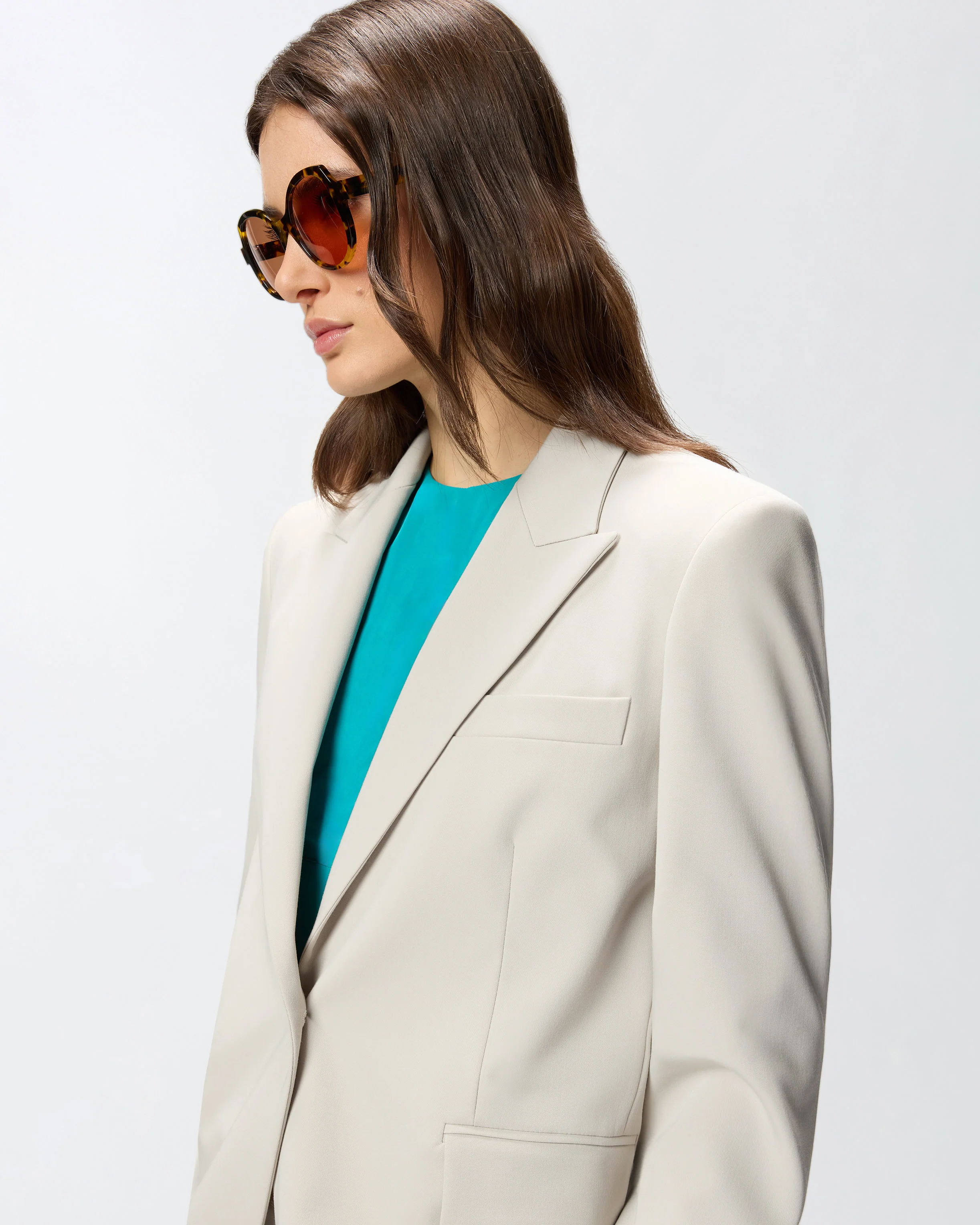 Blazer fluido con spacco posteriore - Image 4