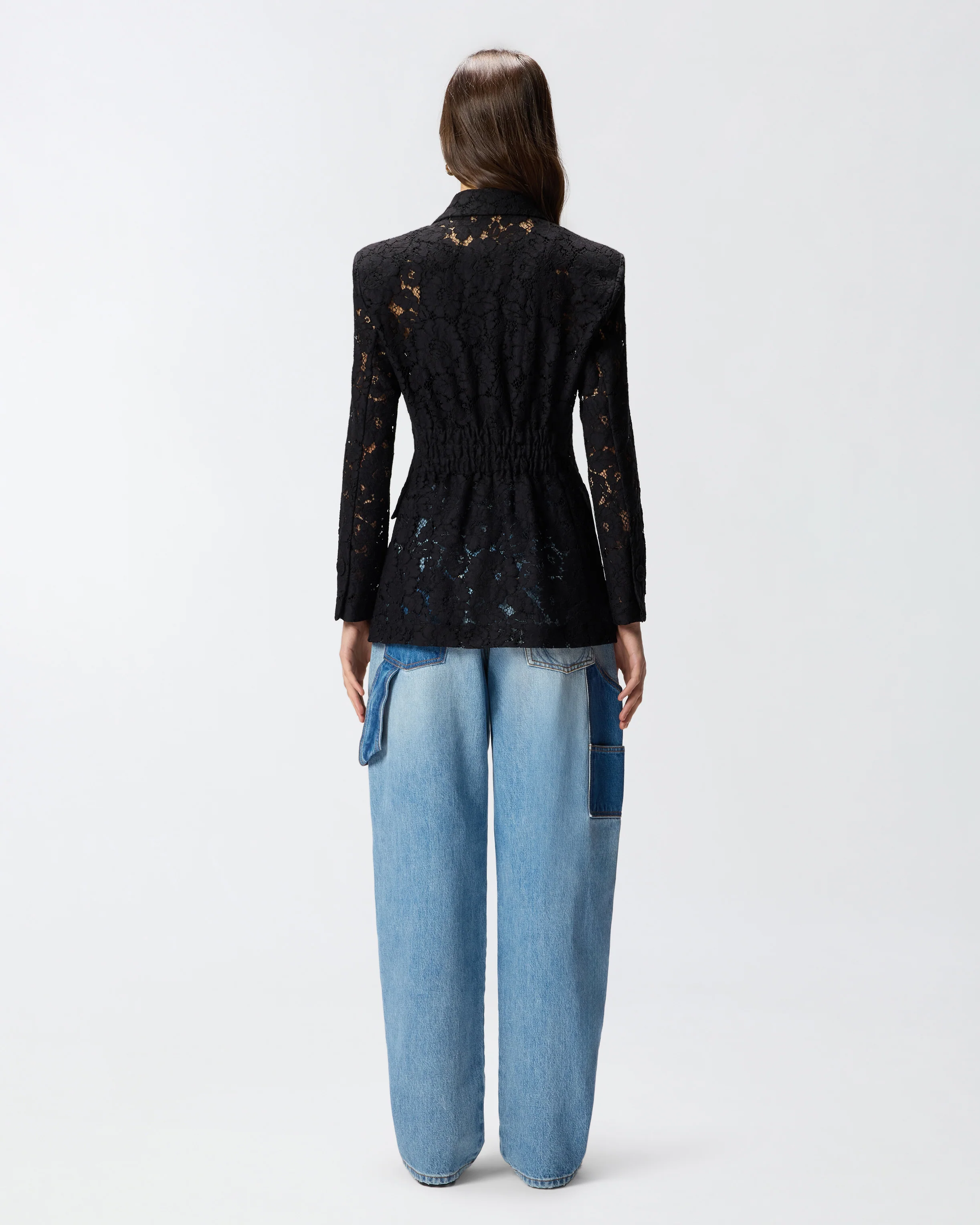 Blazer in pizzo con bottoni gioiello - Image 3