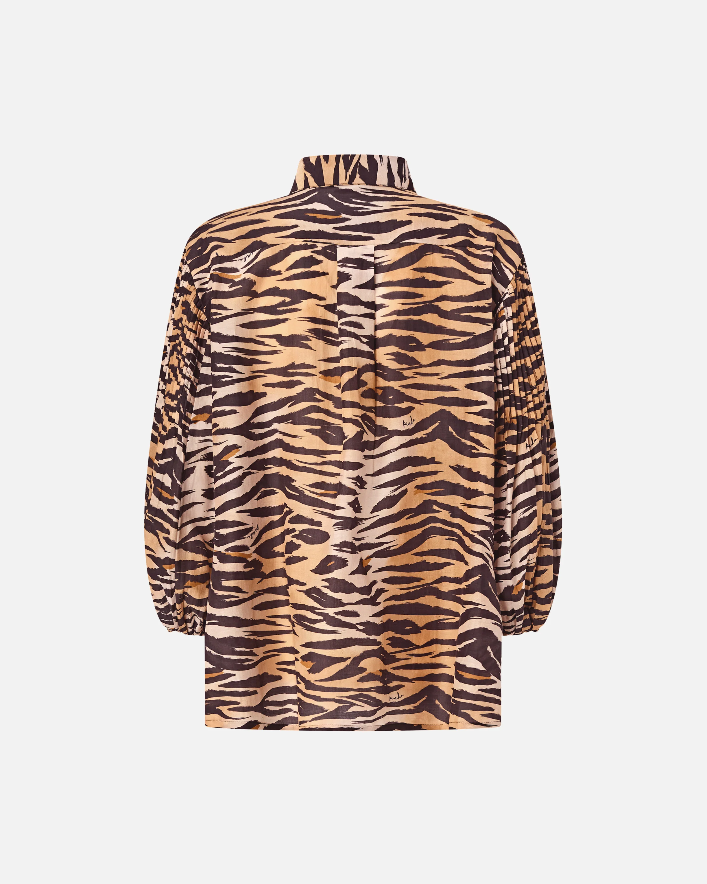 Blusa in cotone e seta con stampa animalier - Image 6