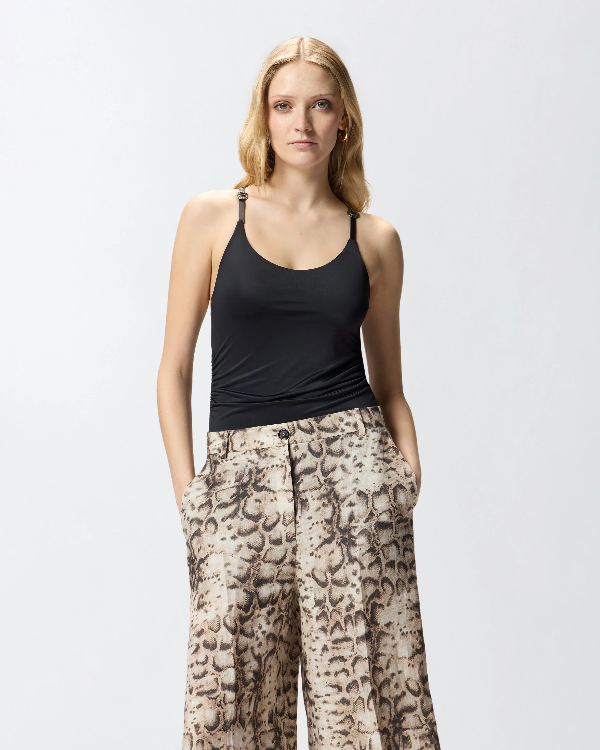 Body con spalline incrociate