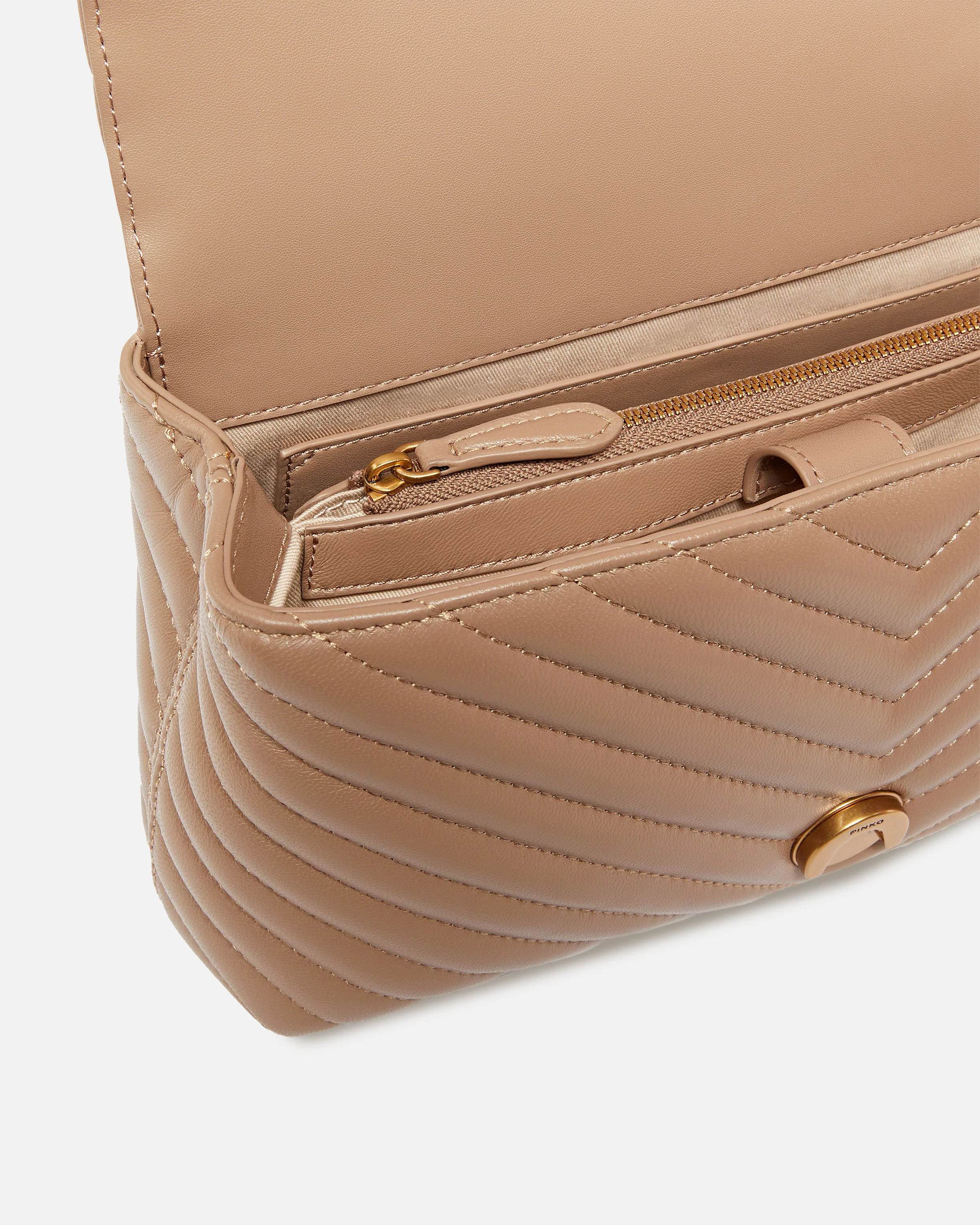 Borsa a mano media Lady Love Bag Puff in nappa chevron - Image 4