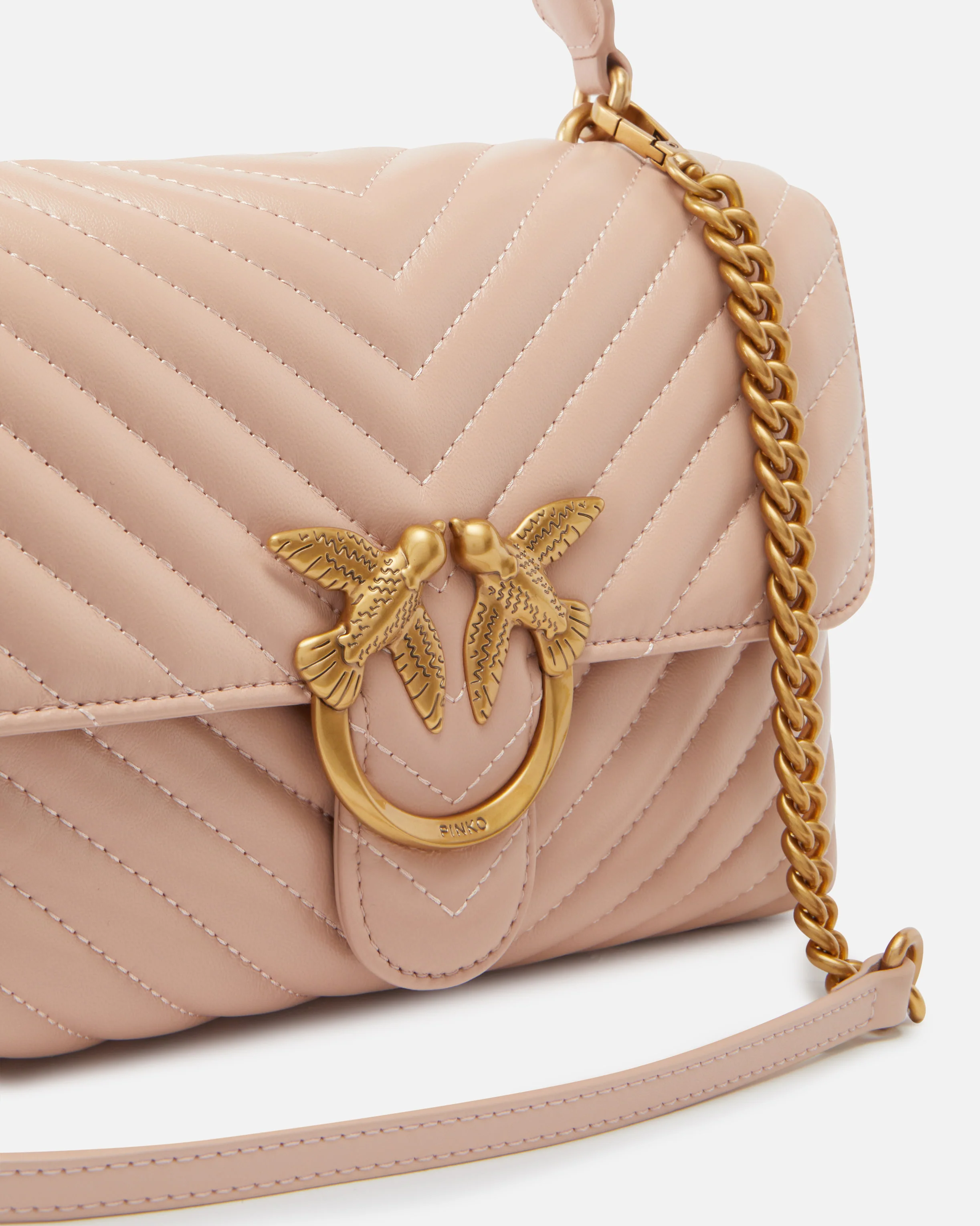 Borsa a mano media Lady Love Bag Puff in nappa chevron - Image 3