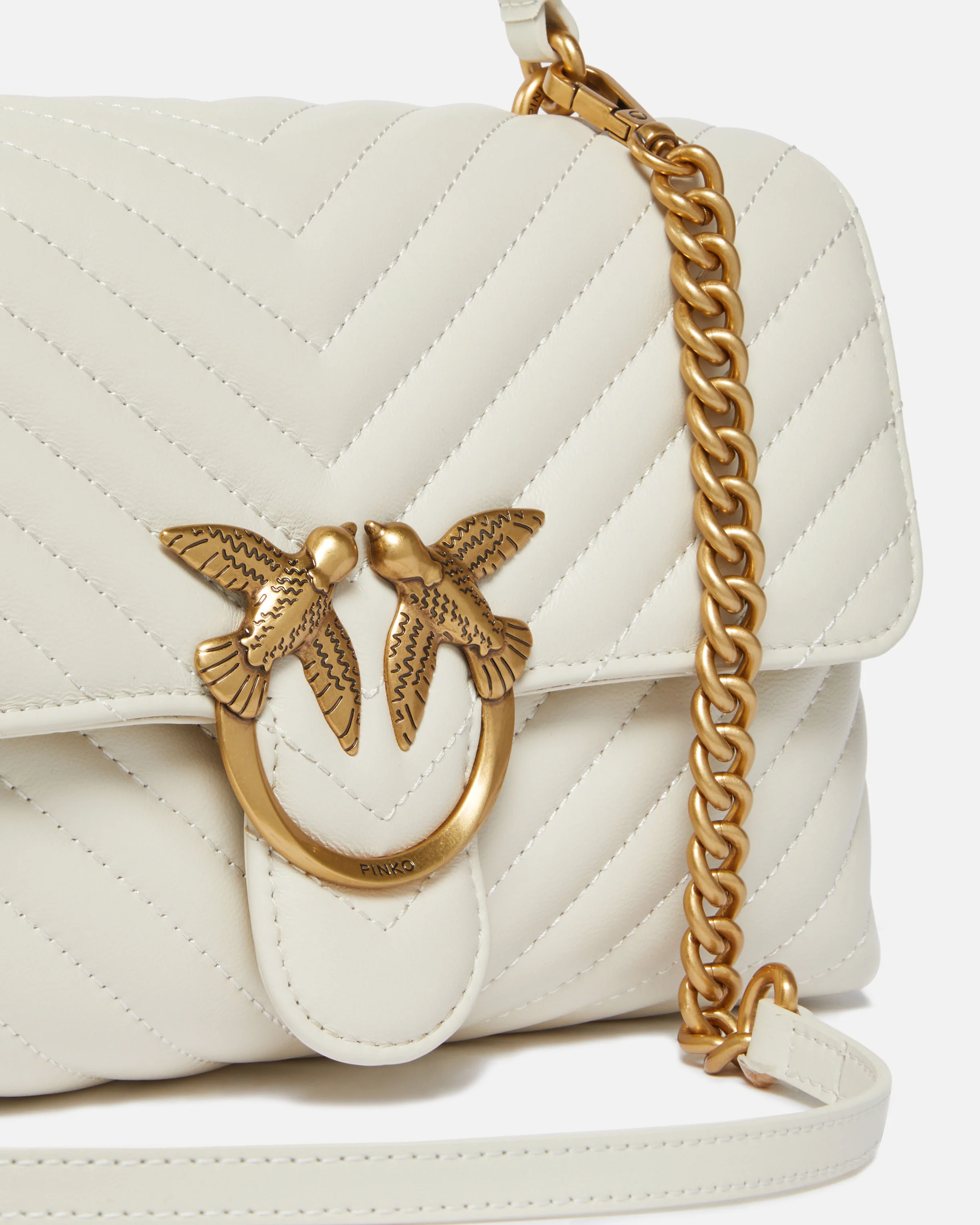 Borsa a mano media Lady Love Bag Puff in nappa chevron - Image 3