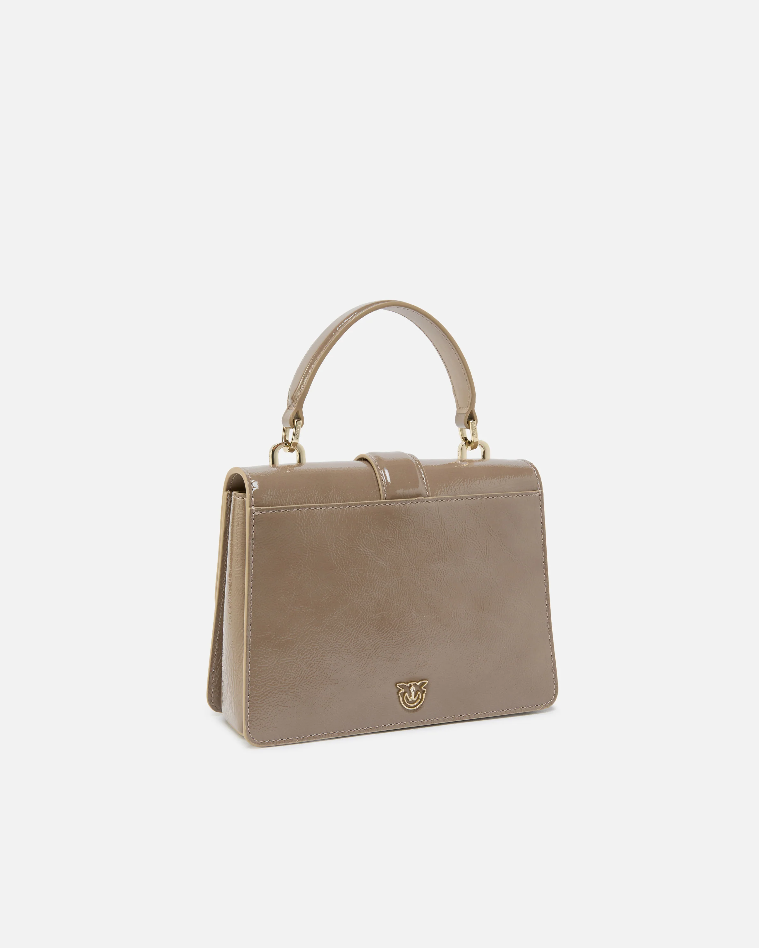 Borsa a mano piccola Love Bag Top Handle Light in pelle con fibbia gioiello PINKO Galleria - Image 2