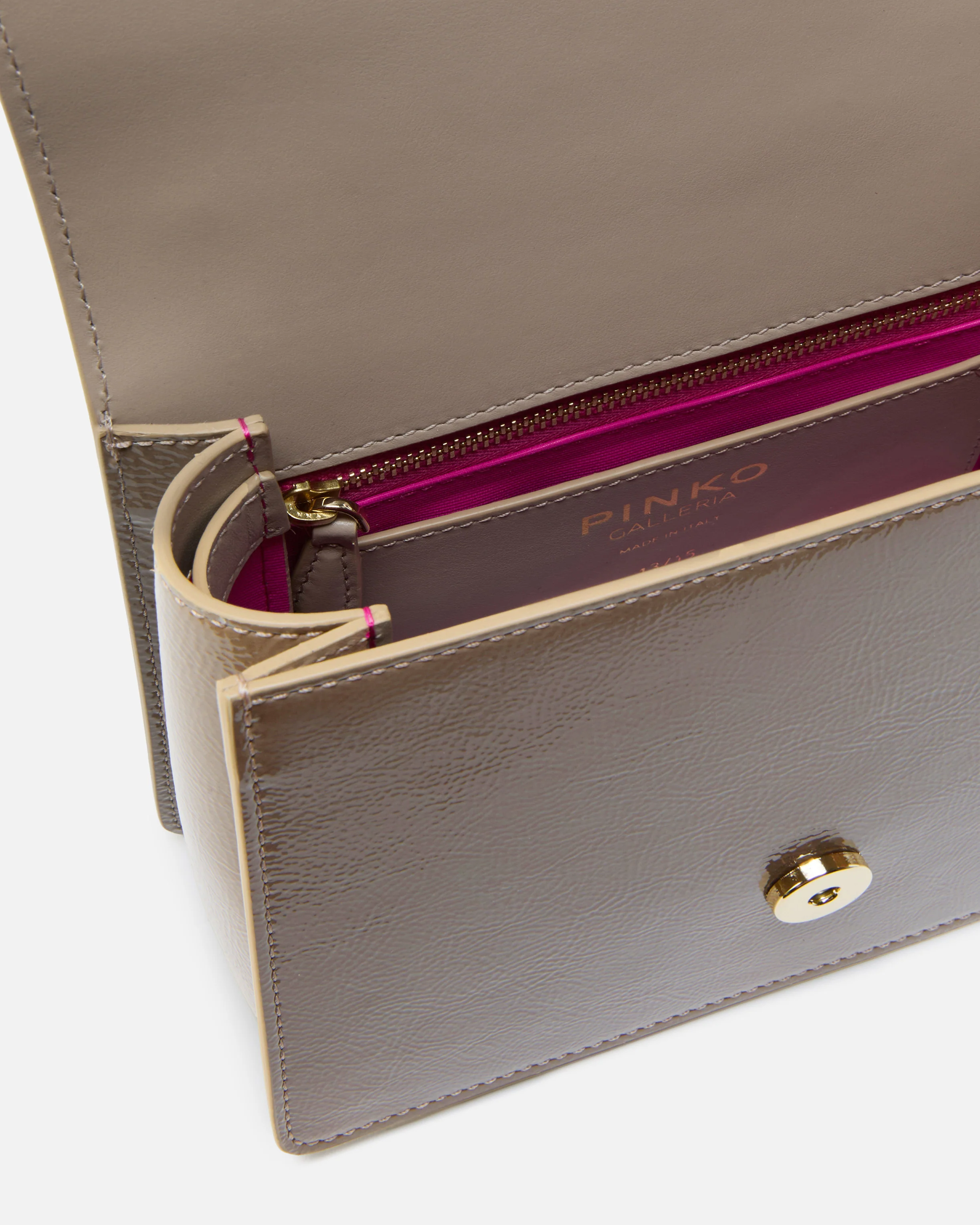 Borsa a mano piccola Love Bag Top Handle Light in pelle con fibbia gioiello PINKO Galleria - Image 4