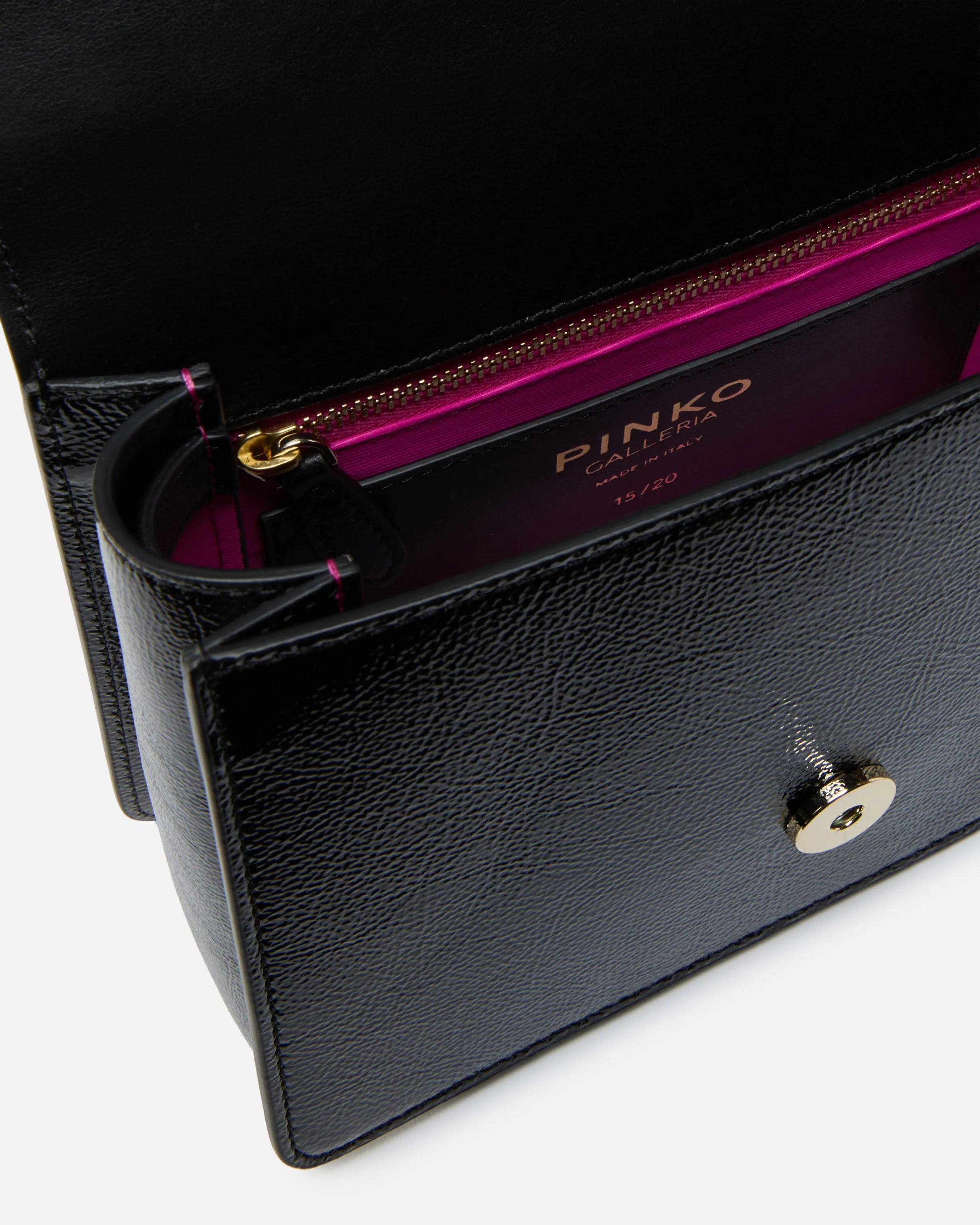 Borsa a mano piccola Love Bag Top Handle Light in pelle con fibbia gioiello PINKO Galleria - Image 4