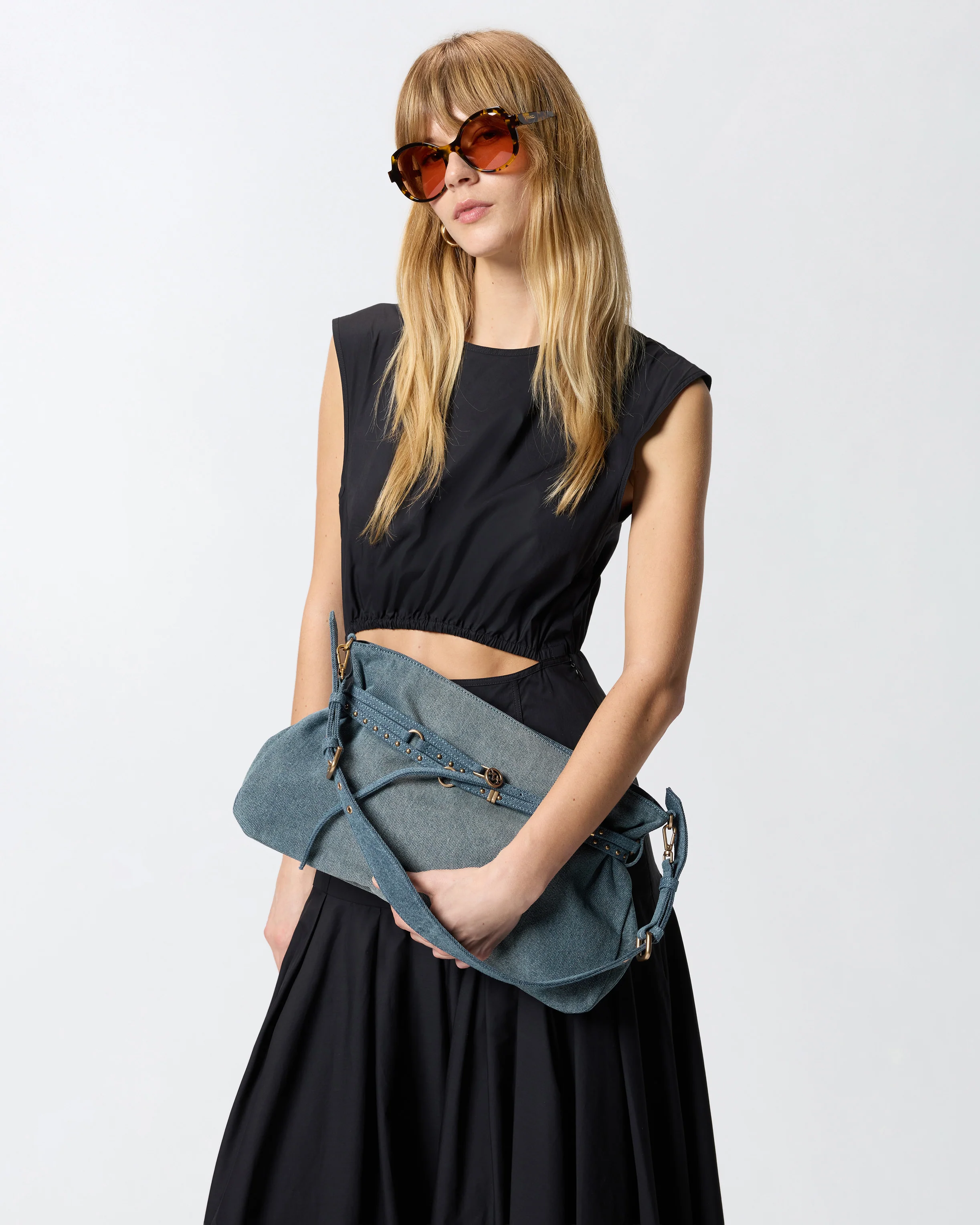 Borsa a spalla grande Belt Bag Big in denim - Image 5