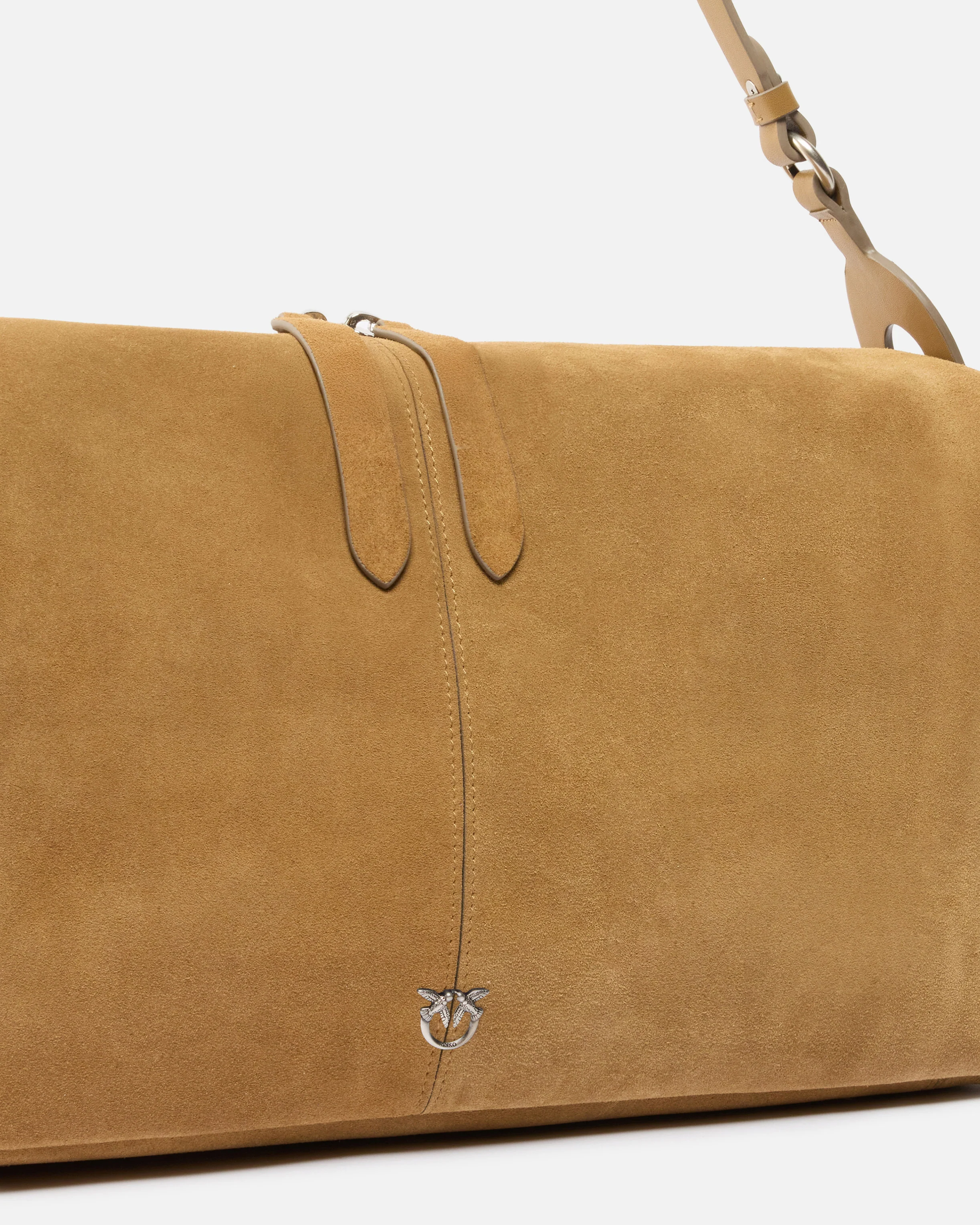 Borsa a spalla grande Keeper Bag in suede - Image 3