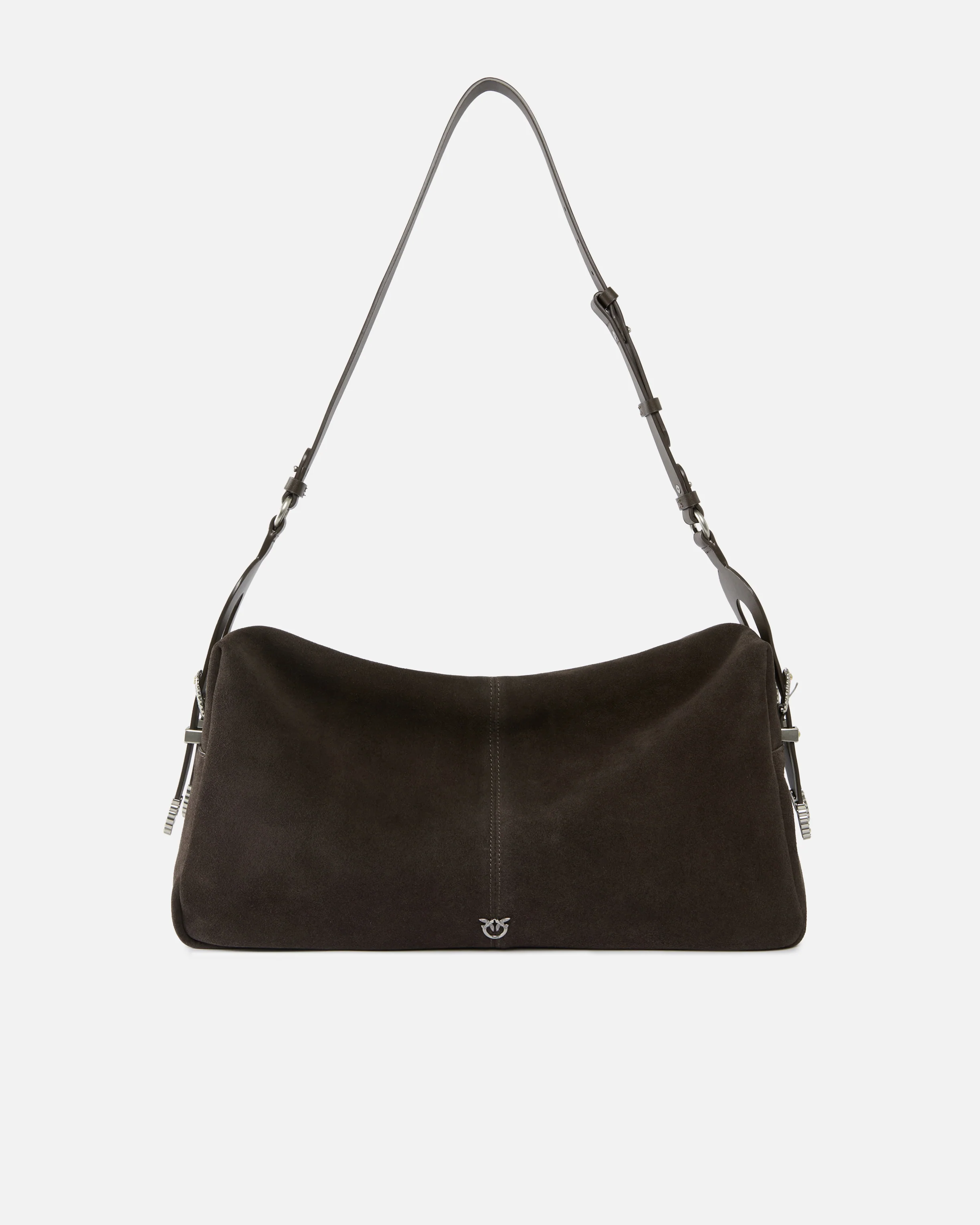 Borsa a spalla grande Keeper Bag in suede