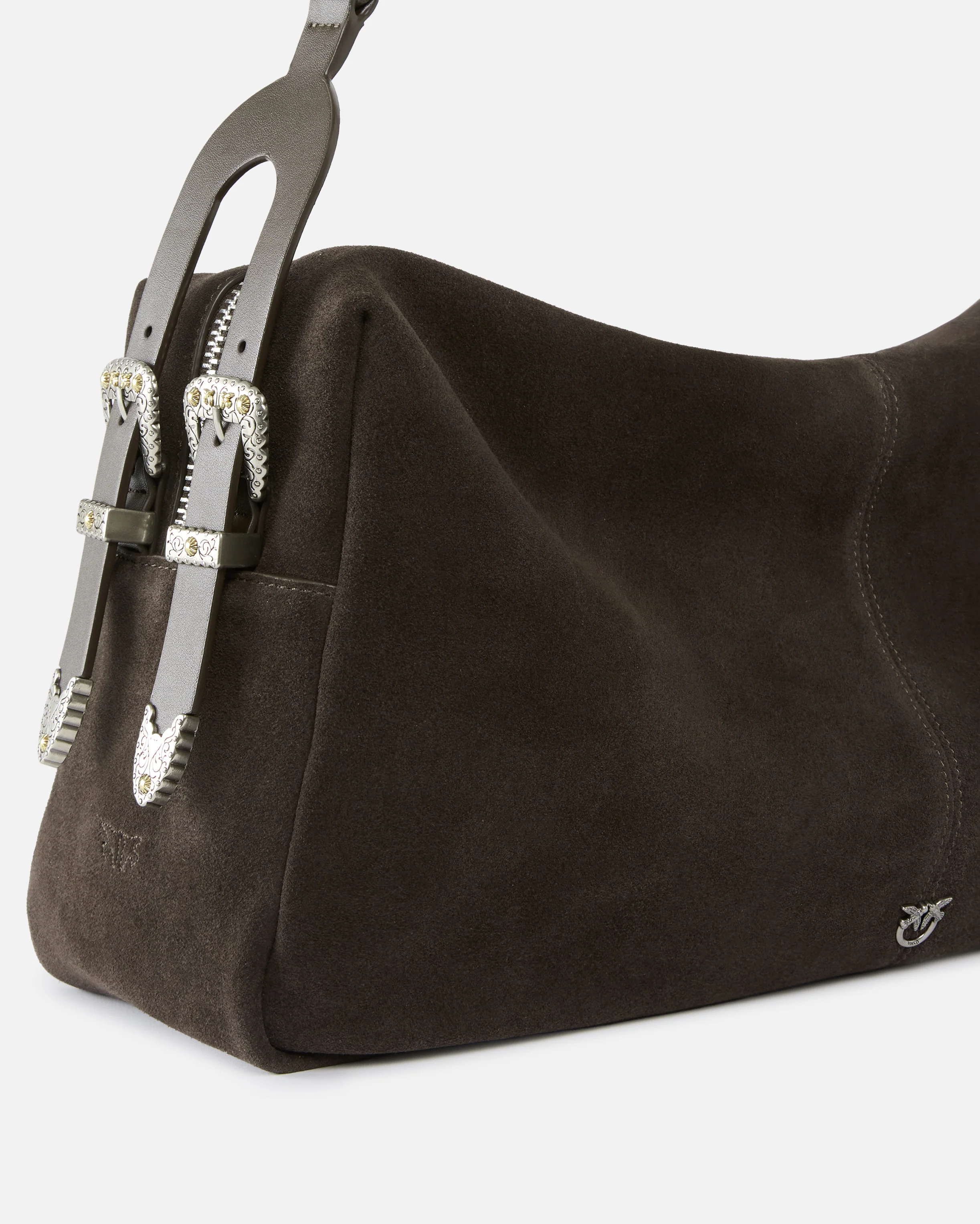 Borsa a spalla grande Keeper Bag in suede - Image 4