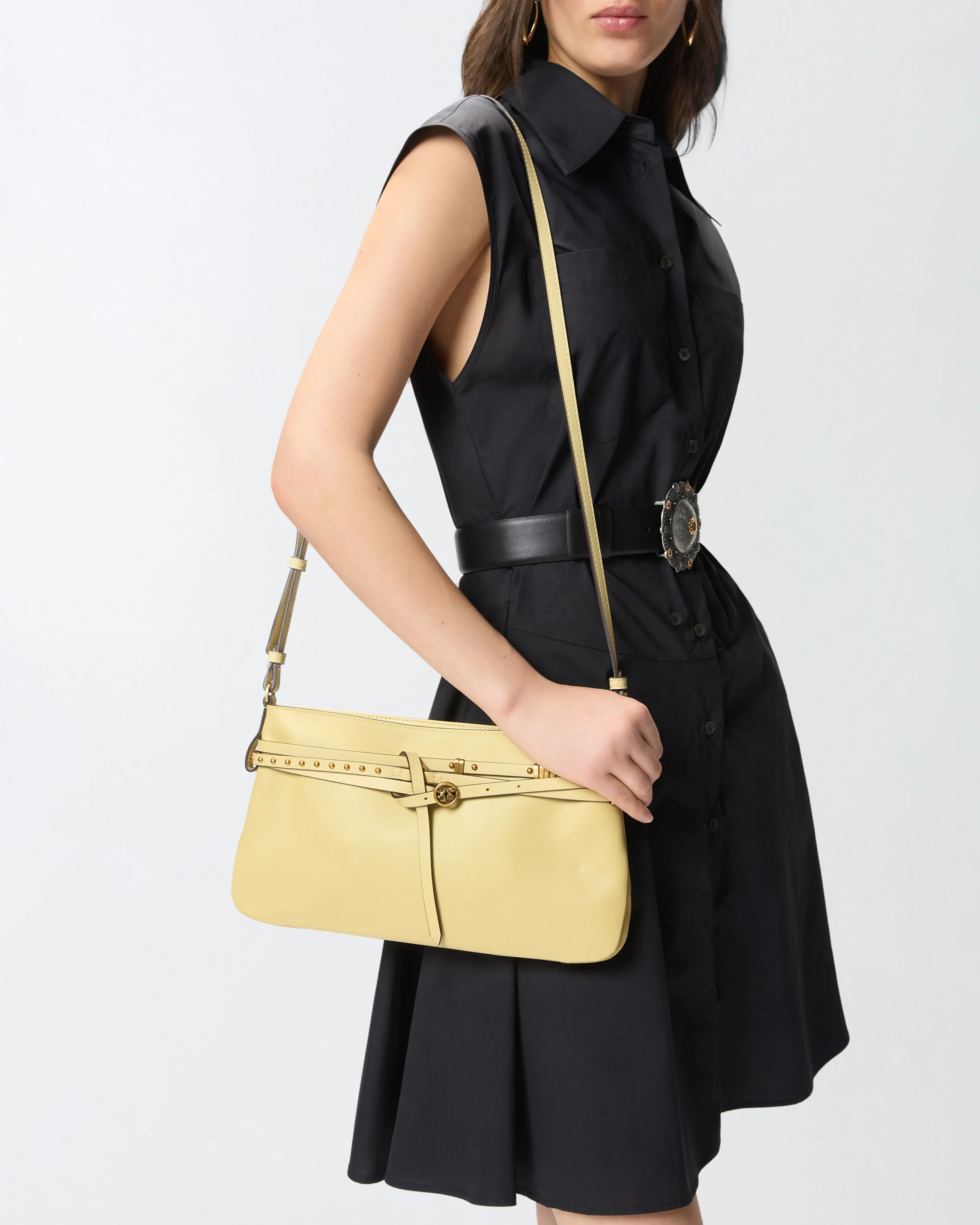 Borsa a spalla media Belt Bag in pelle - Image 5