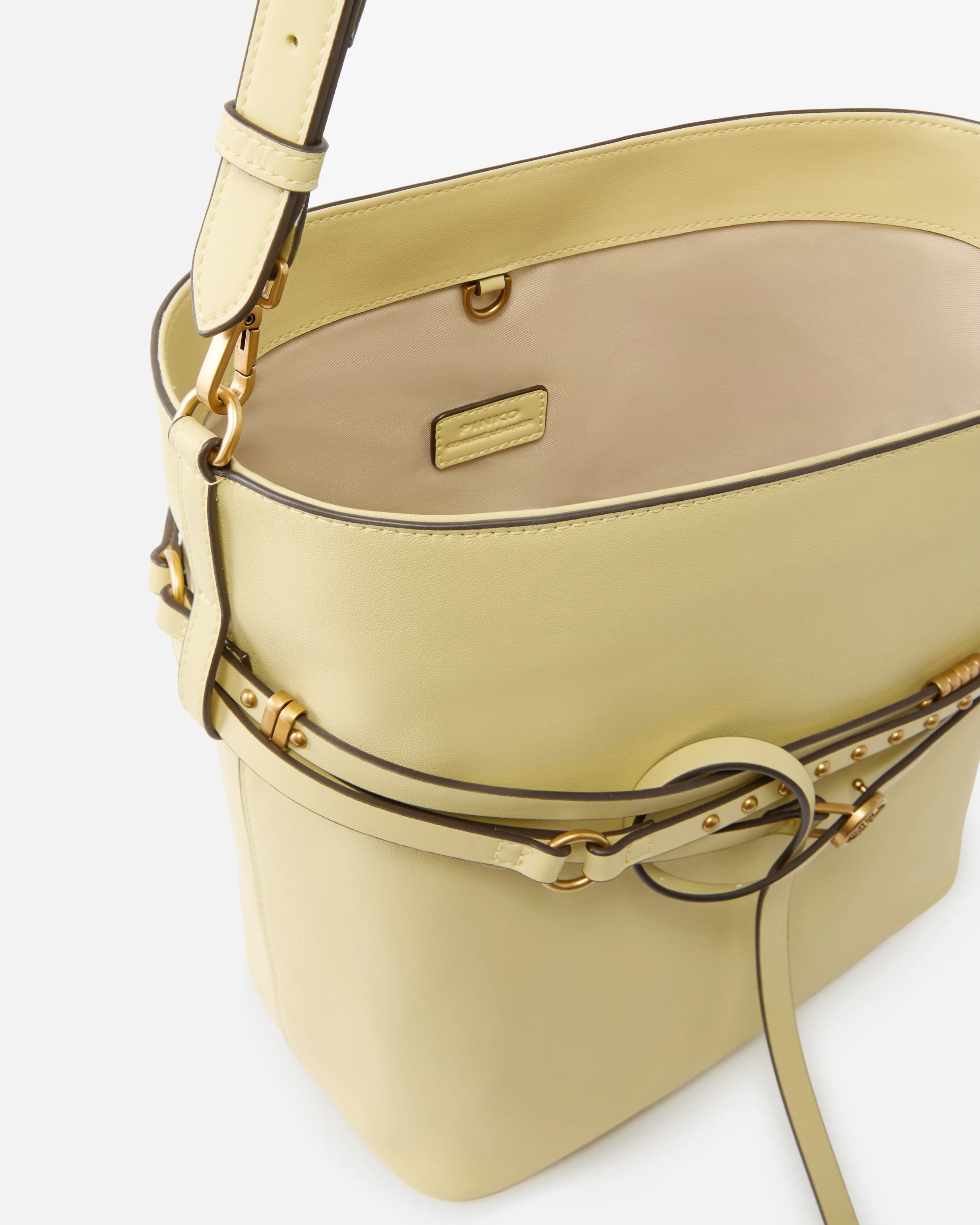 Borsa a spalla media Bucket Belt Bag in pelle - Image 4