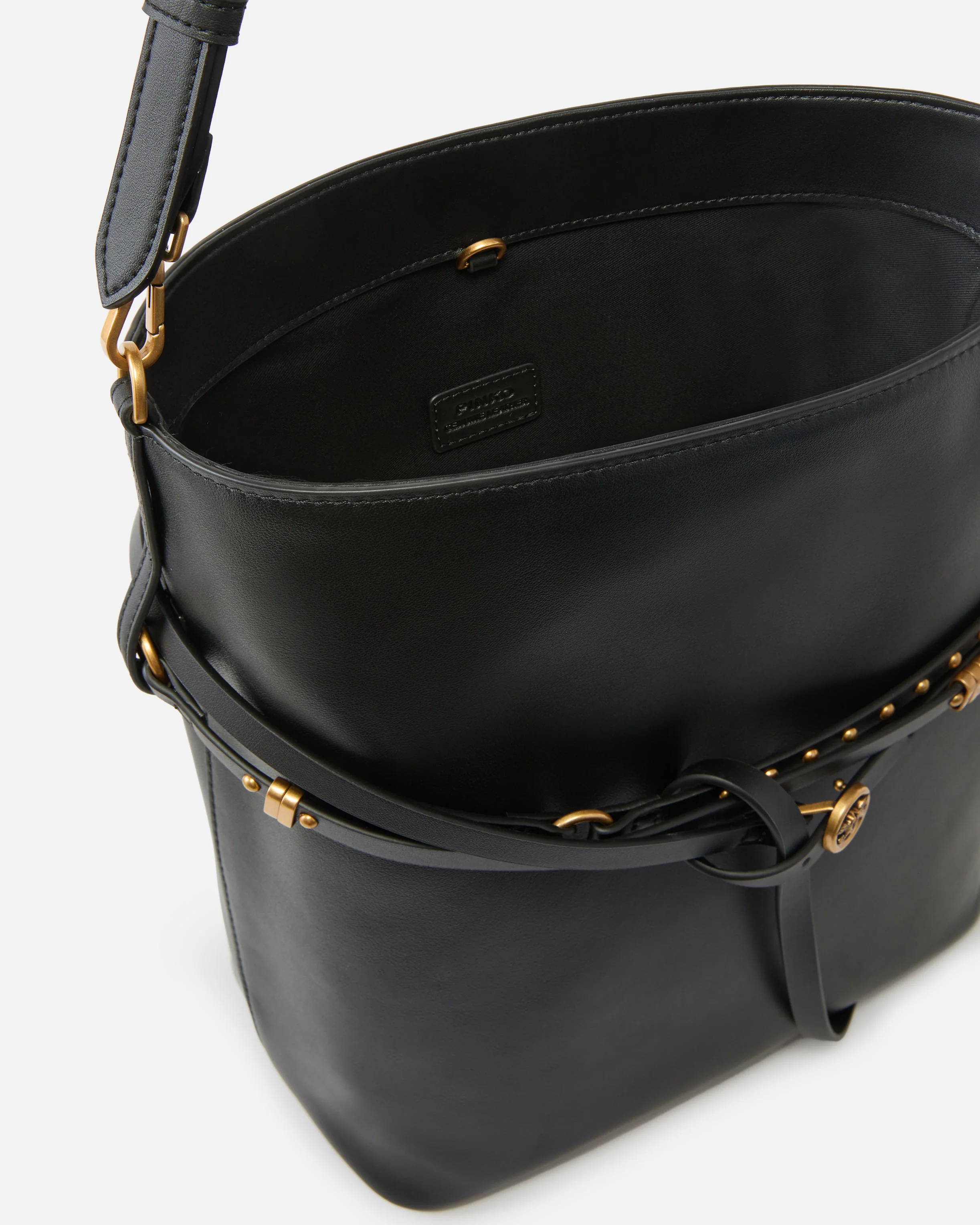 Borsa a spalla media Bucket Belt Bag in pelle - Image 4