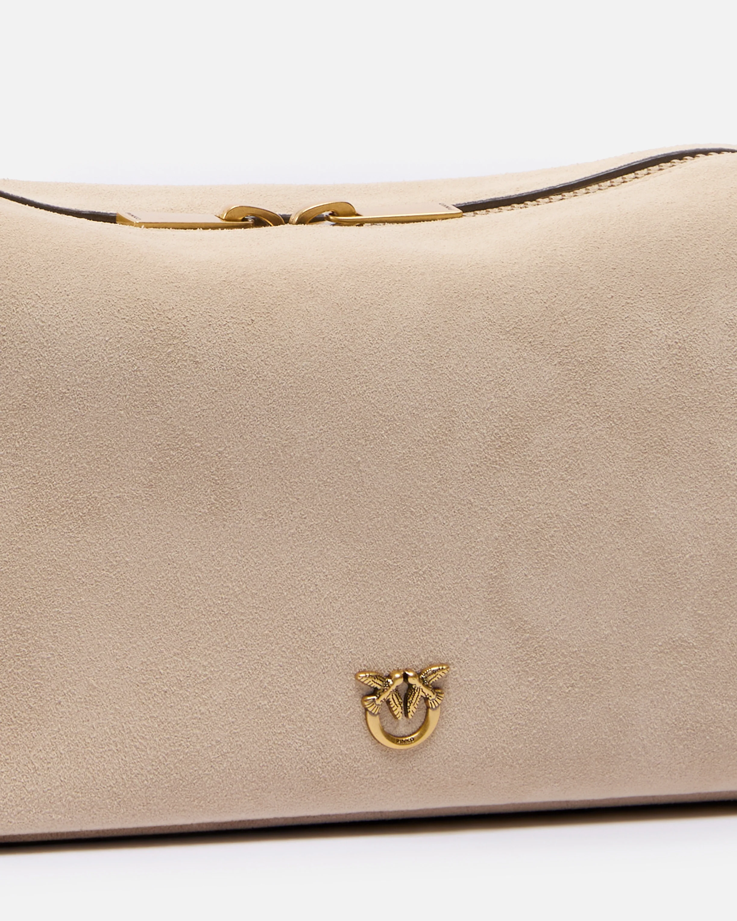 Borsa a spalla media Horizontal Bag in suede - Image 3
