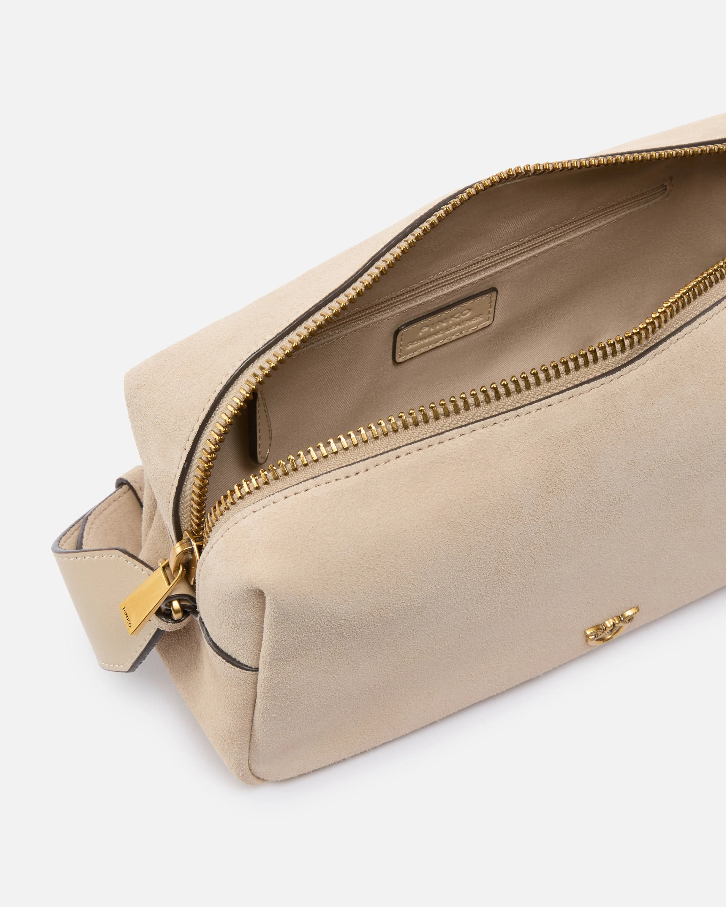 Borsa a spalla media Horizontal Bag in suede - Image 4
