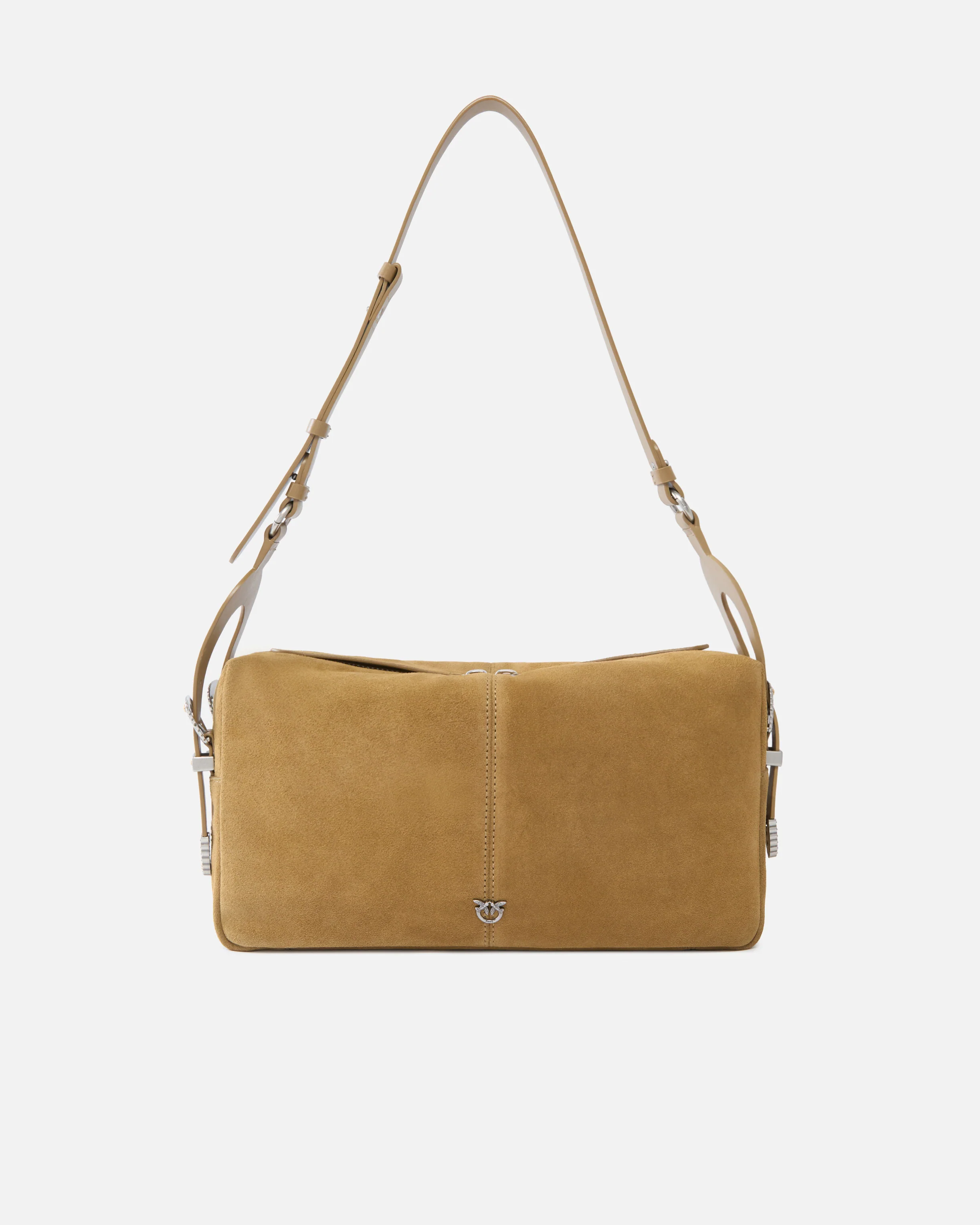 Borsa a spalla media Keeper Bag in suede