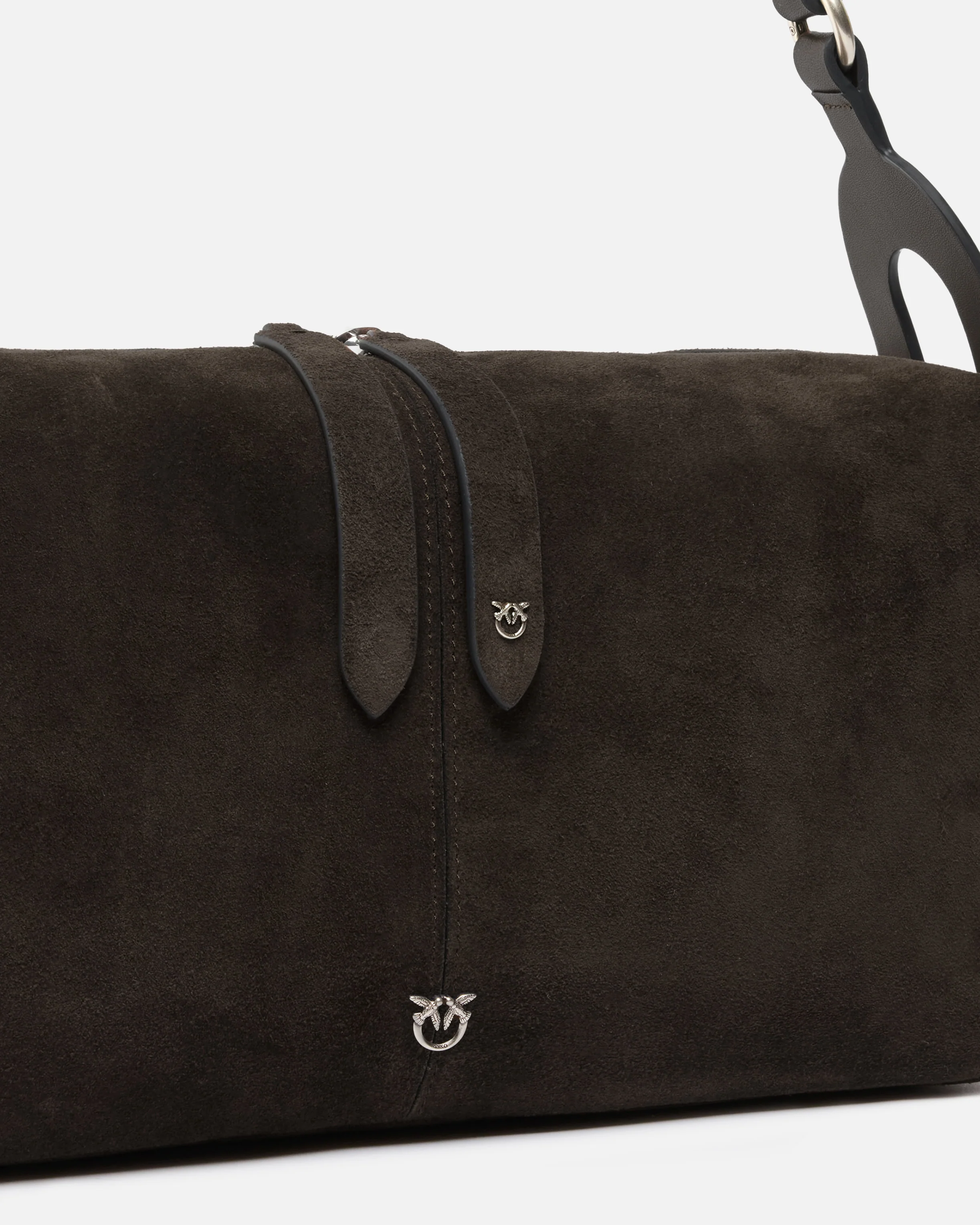 Borsa a spalla media Keeper Bag in suede - Image 3
