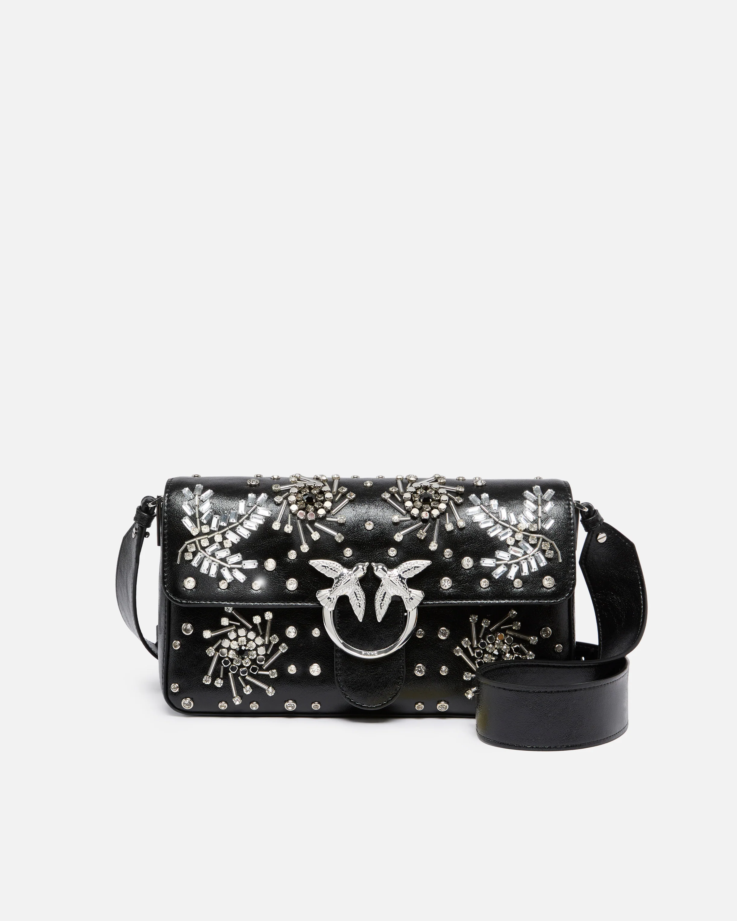 Borsa a spalla media Love Bag Slouchy in microfibra effetto pelle