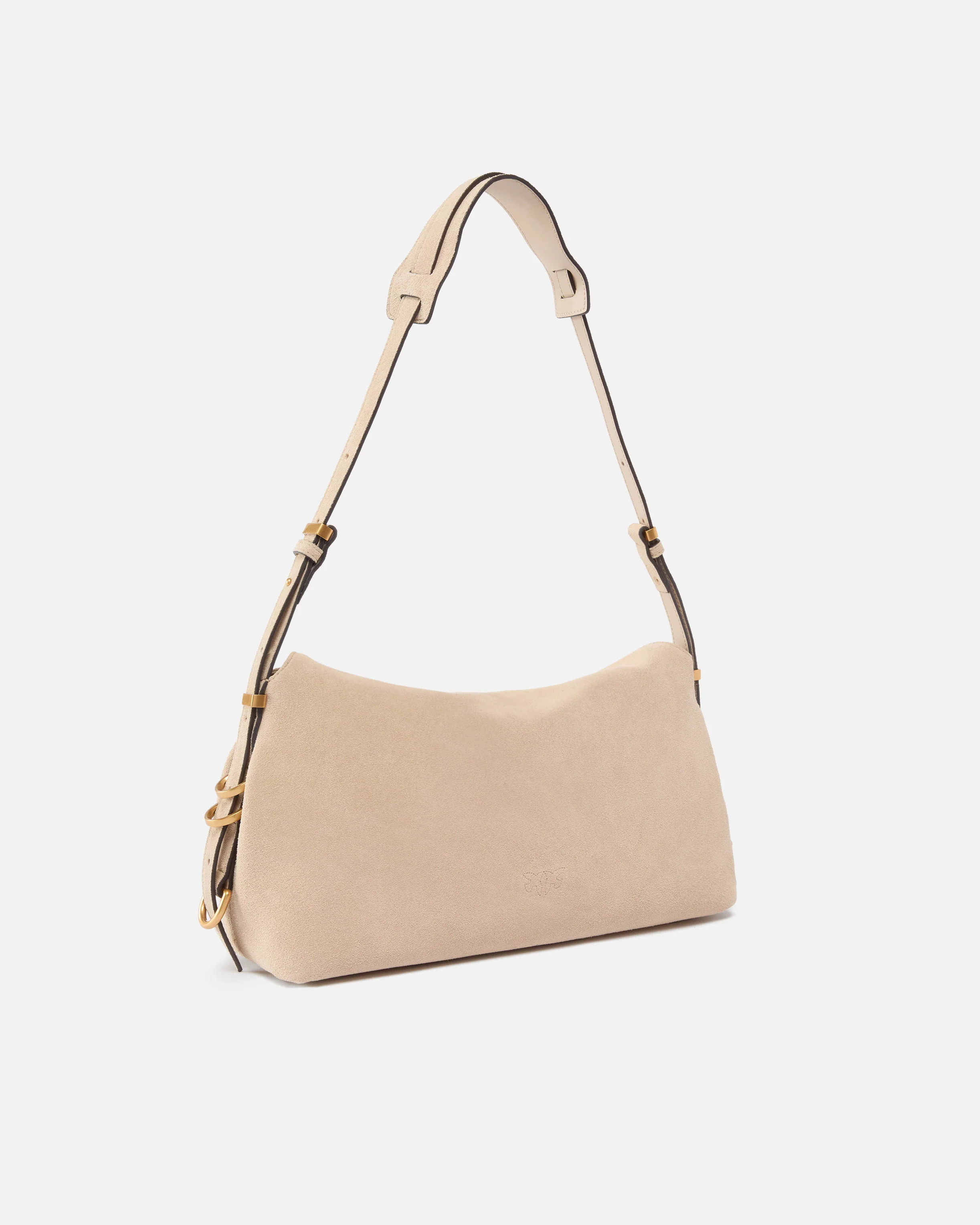 Borsa a spalla media Saddle Bag Baguette in suede - Image 2