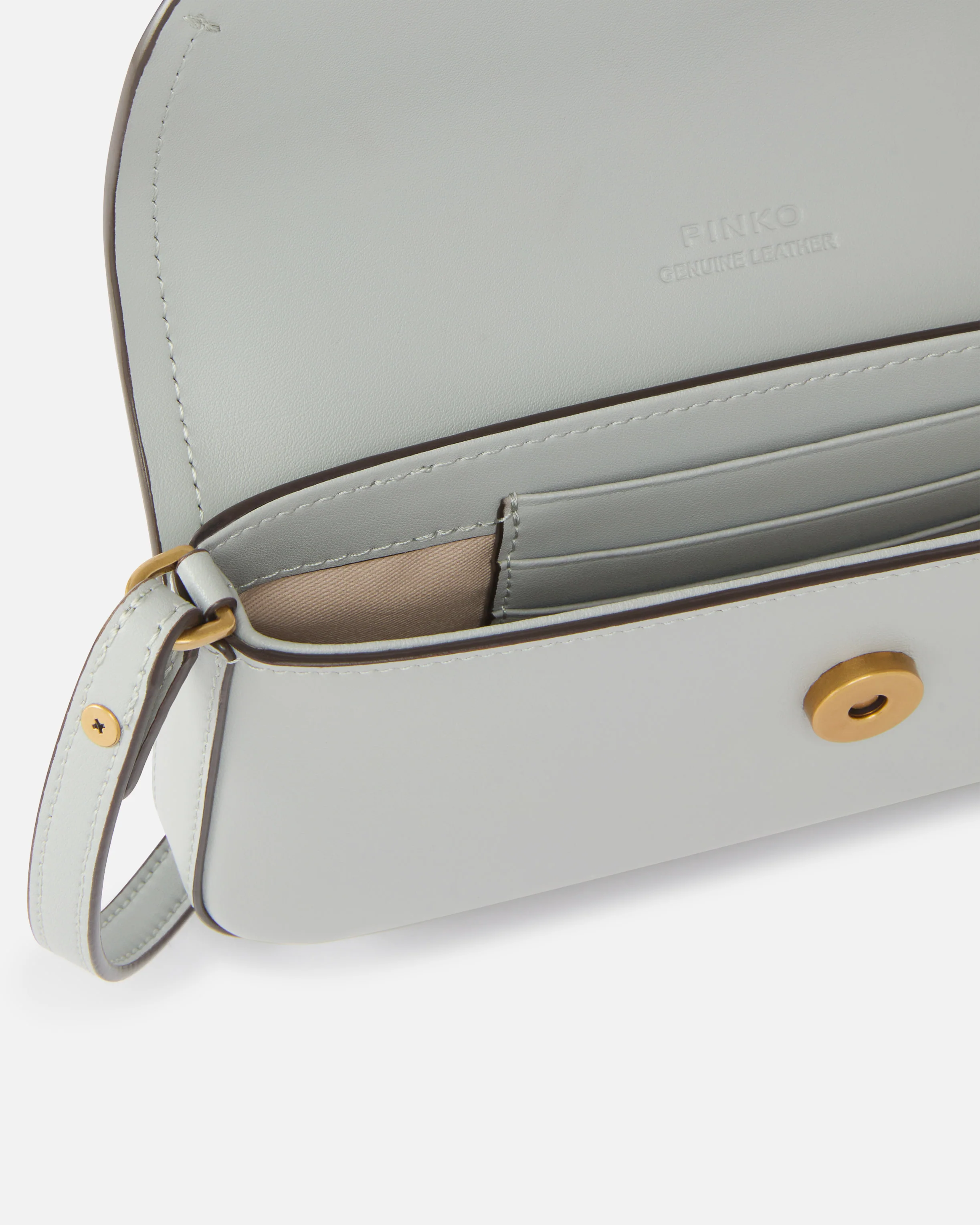 Borsa a spalla media Saddle Flat in pelle - Image 4