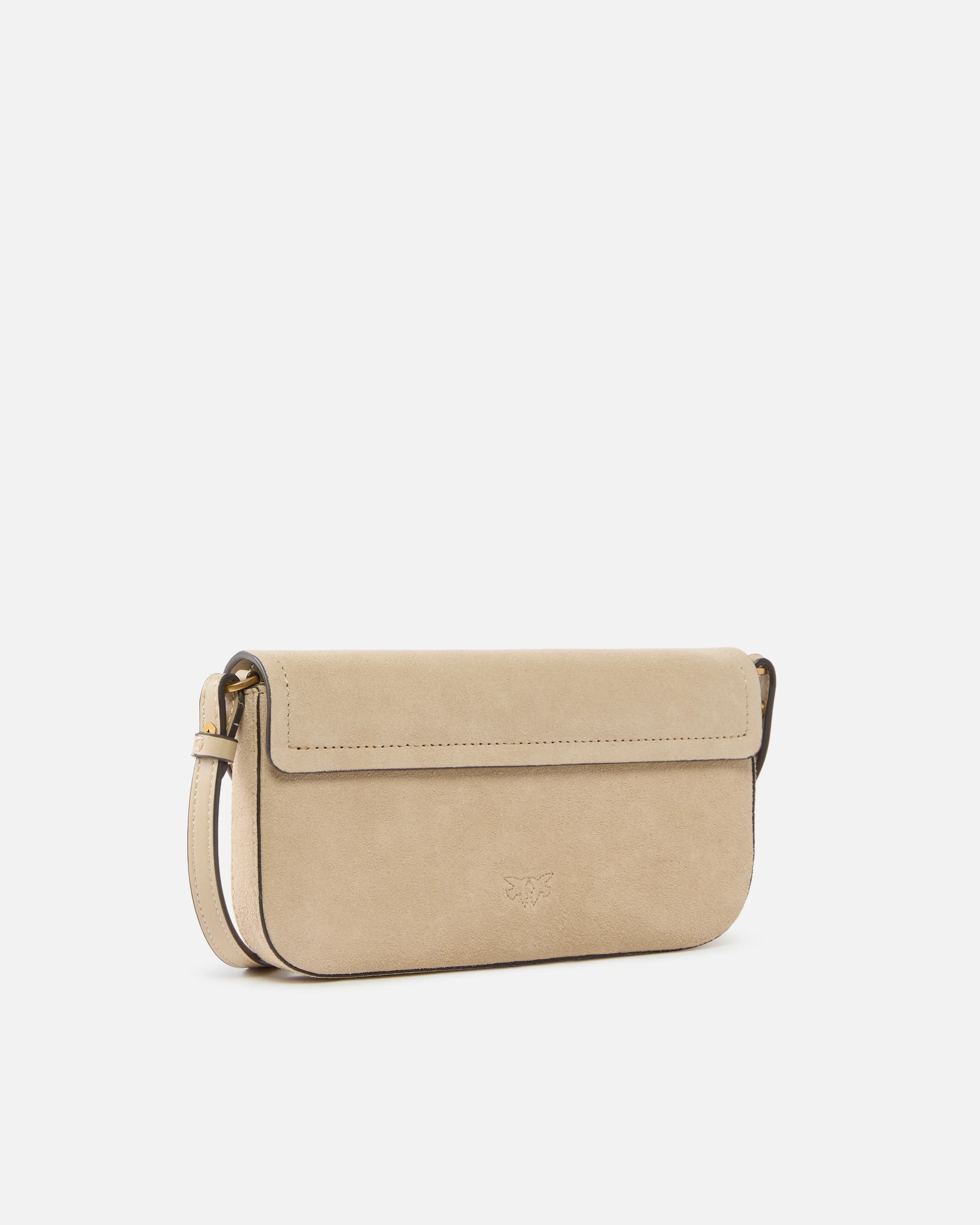 Borsa a spalla media Saddle Flat in suede - Image 2