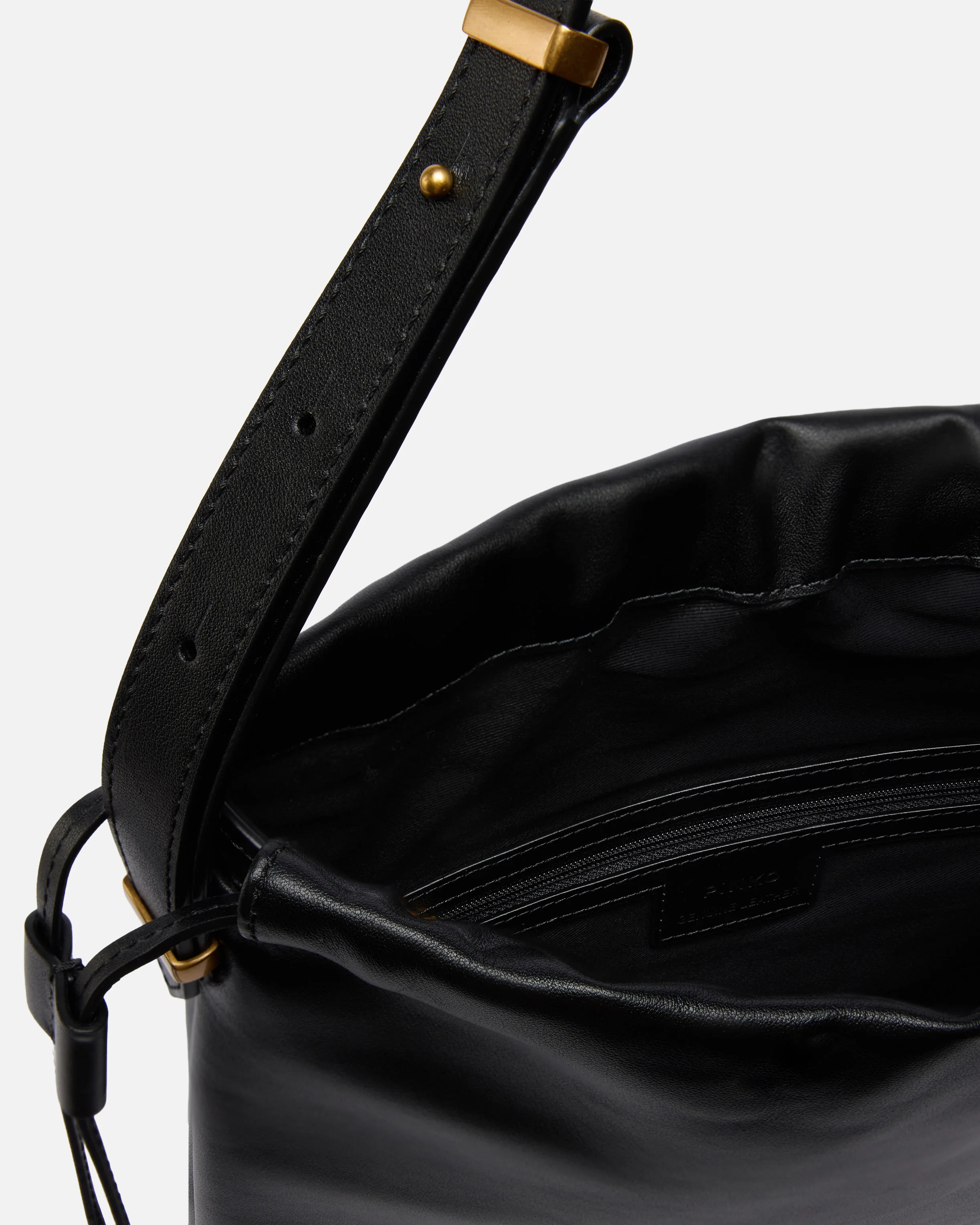 Borsa a spalla media Slouchy Bag verticale in pelle - Image 4