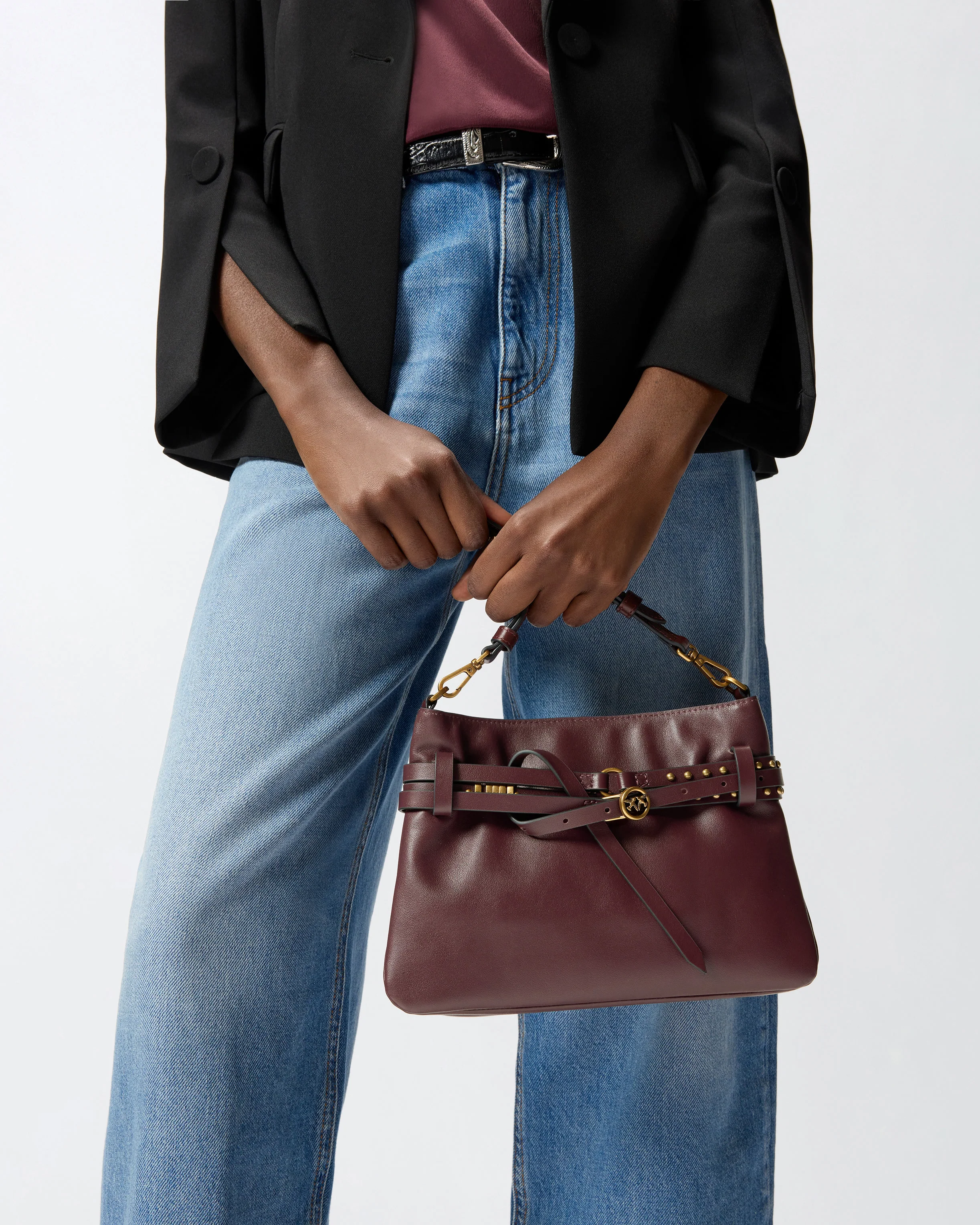 Borsa a spalla piccola Belt Bag Mini in pelle - Image 5