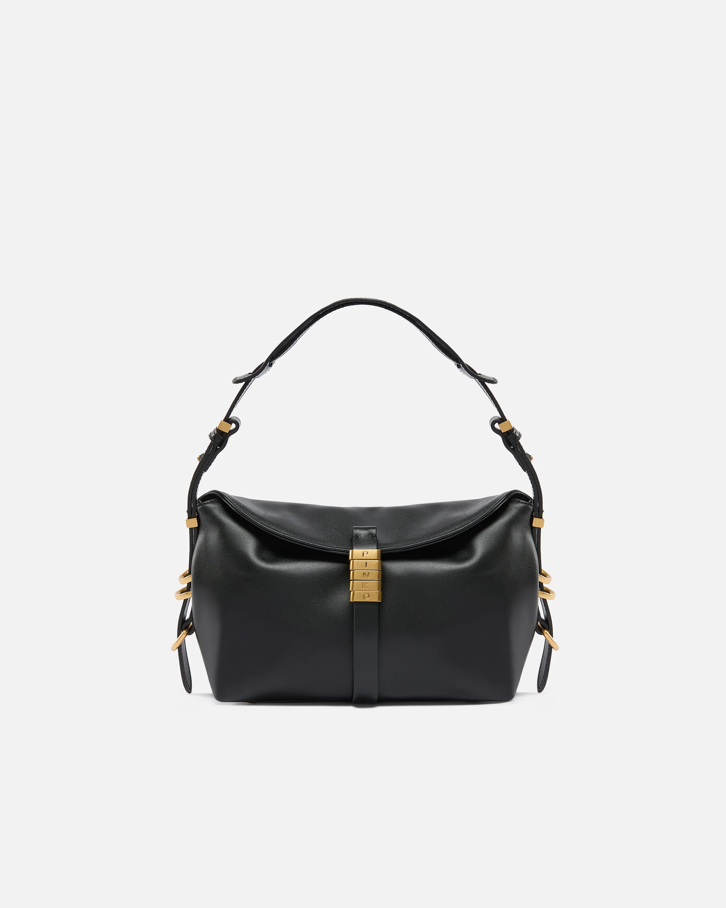 Borsa a spalla piccola Saddle Bag in pelle