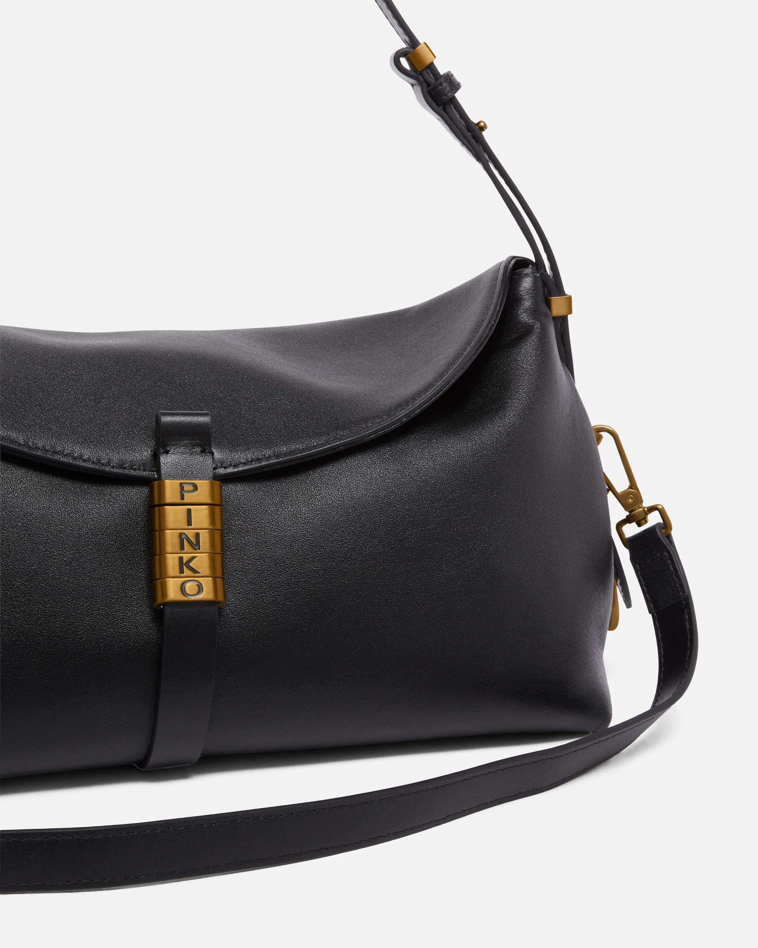 Borsa a spalla Saddle Bag media in pelle - Image 3