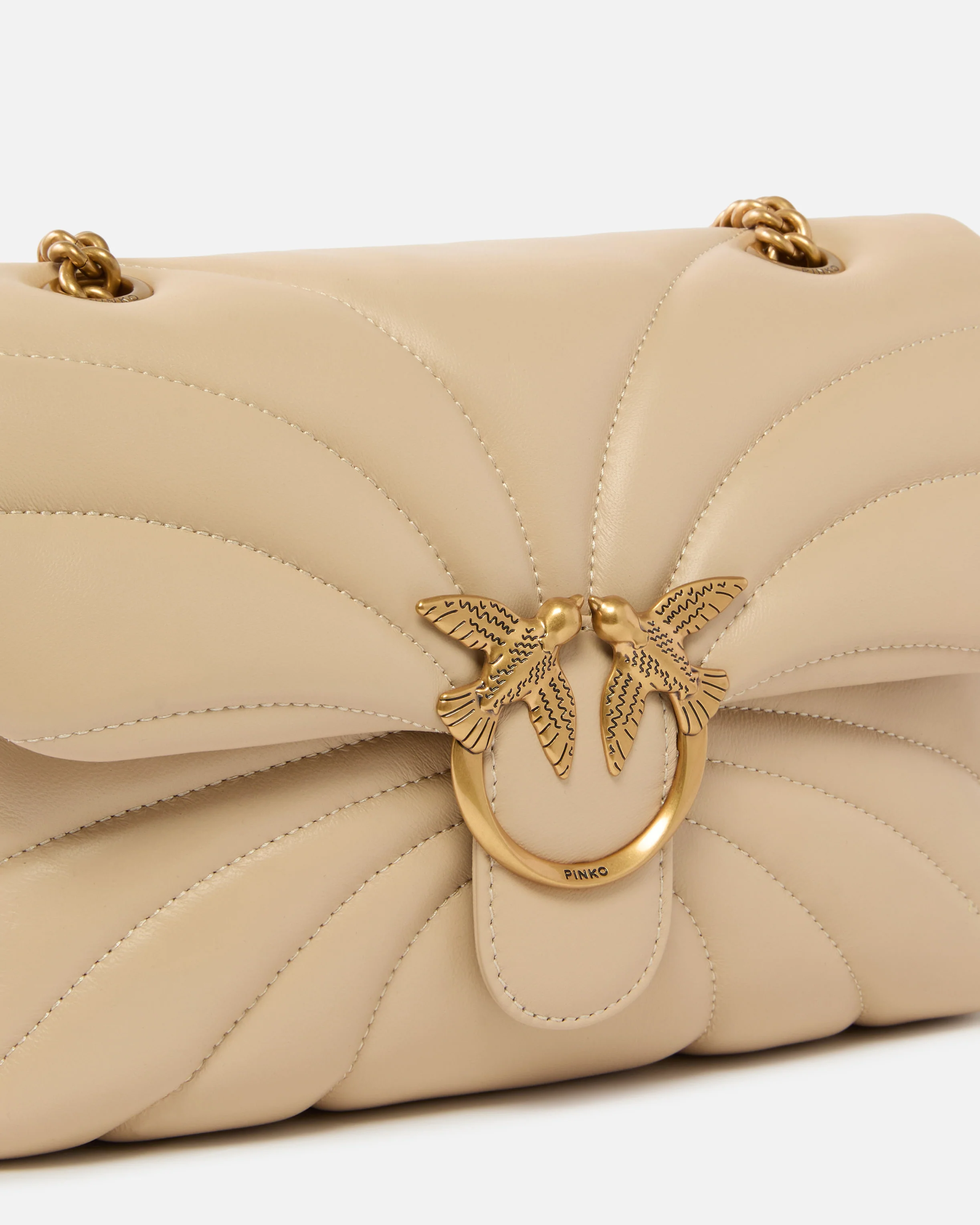 Borsa a tracolla grande Love Bag Puff trapunta farfalla - Image 3